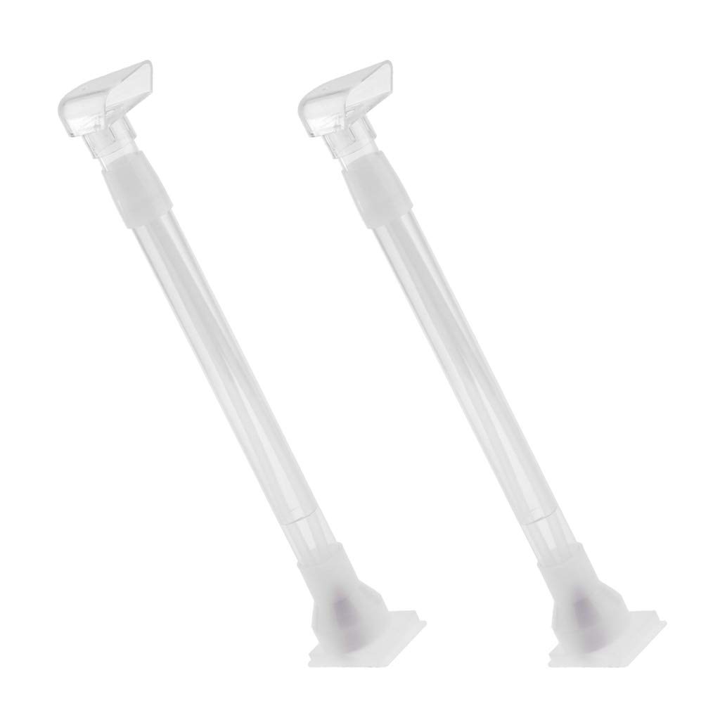 LOVIVER 2 Pack Plastic Under Gravel Aquarium Filter - Adjustable Telescopic Design for Fish Tank Water Pump & Air Pump - Ideal for Freshwater and Saltwater Aquariums - Perfect for Small to Medium Fish Tanks (5-20 Gallon)