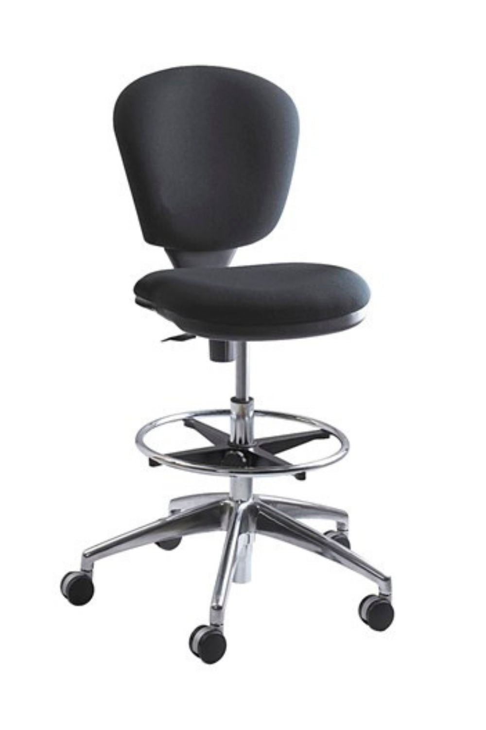 Safco Metro Extended Height Black Office Chair 3442 - Adjustable Ergonomic Desk Chair for Home & Office Workspace