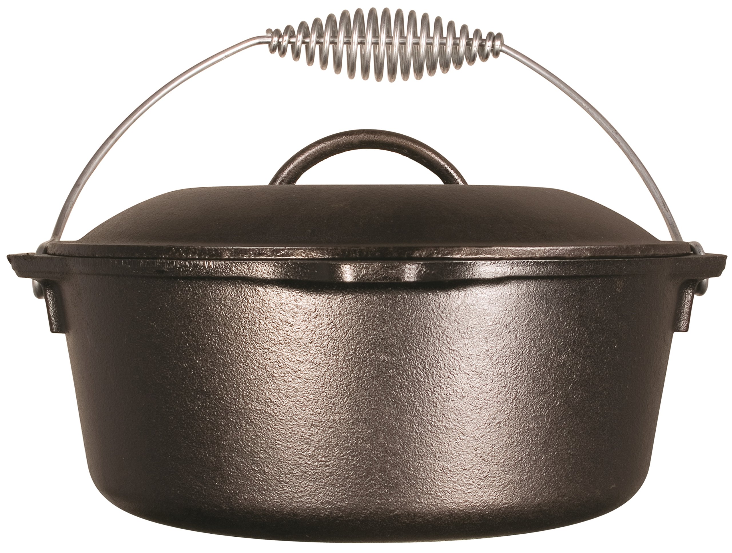 Lodge Pre-Seasoned 5-Quart Cast Iron Dutch Oven with Trivet - Perfect for Camping, Baking Bread & Slow Cooking Stews