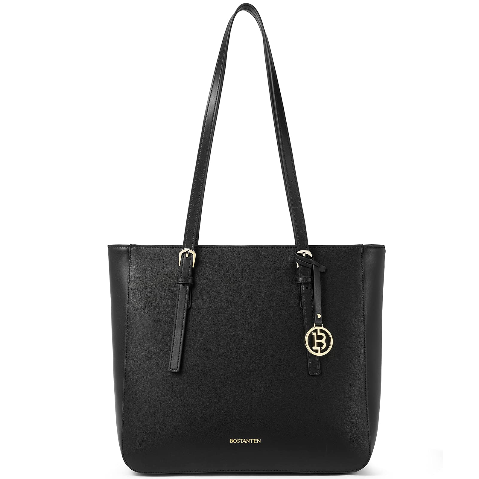 BOSTANTEN Genuine Leather Women's Handbag - Designer Satchel Purse with Top Handle & Shoulder Strap, Stylish Tote Bag for Work, Travel & Everyday Use