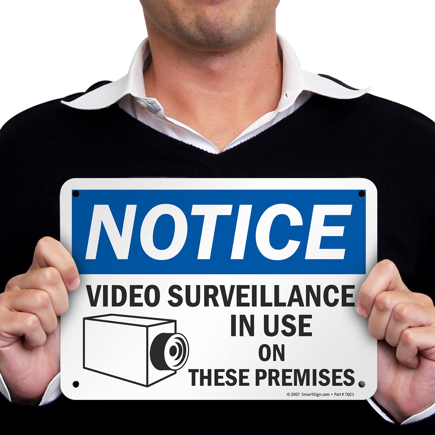 SmartSign 'Video Surveillance in Use' Notice Sign - 7