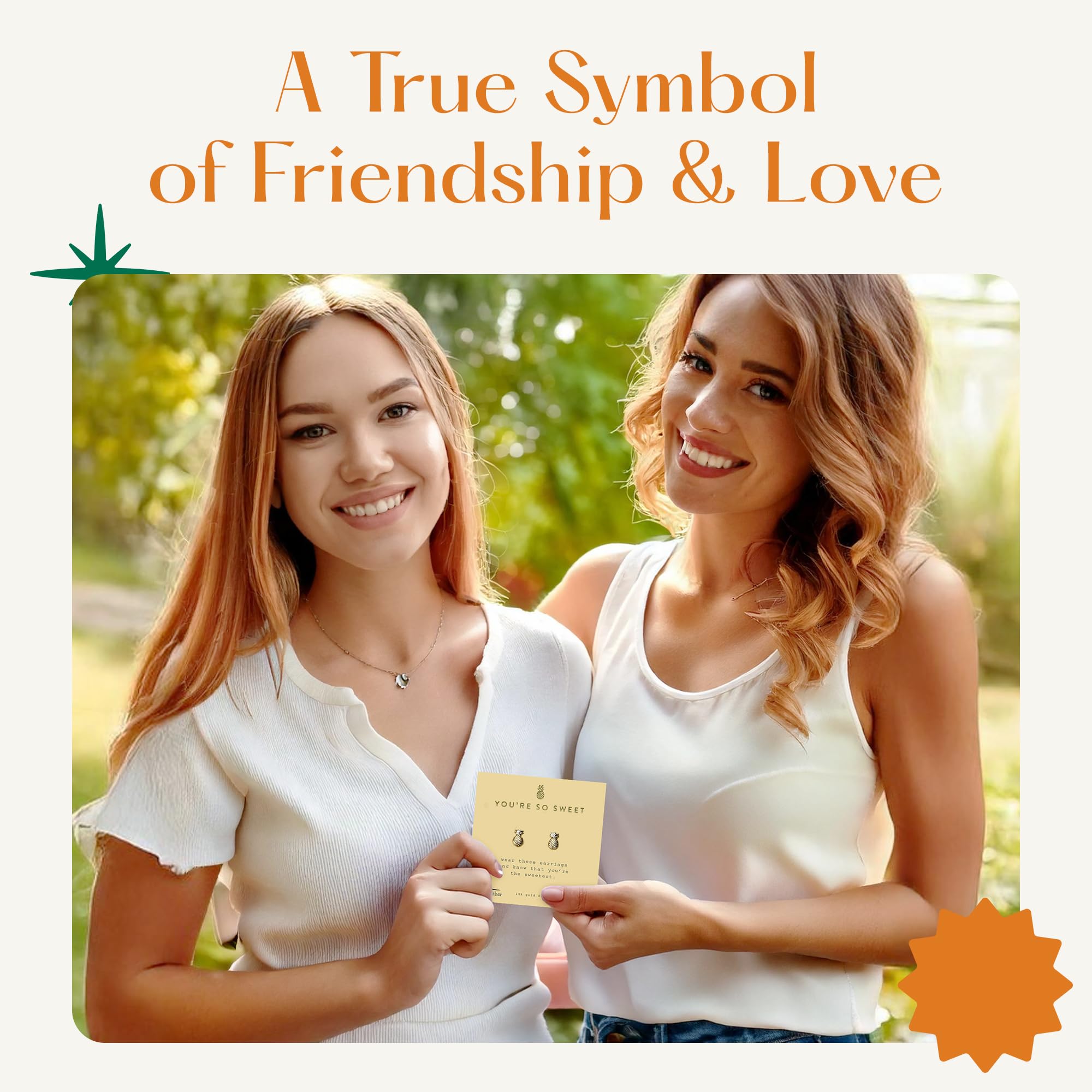 Lucky Feather Small Stud Earrings for Women - 14k Gold Plated Post Earrings with Sentimental Gift Card | Perfect Gift for Women & Teens | Ideal for Everyday Wear, Date Nights & Special Occasions