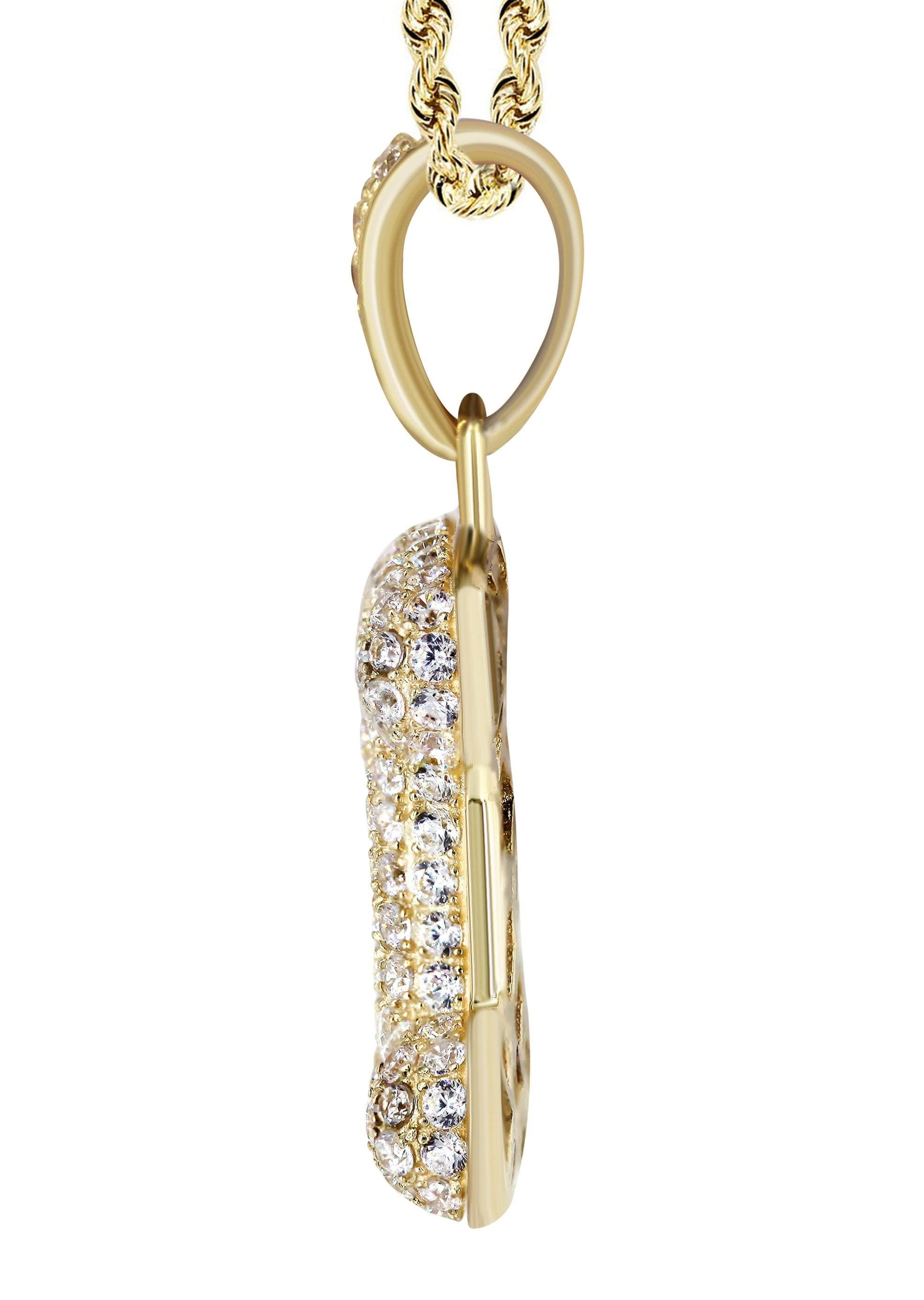 10K Yellow Gold Bubble Letter 
