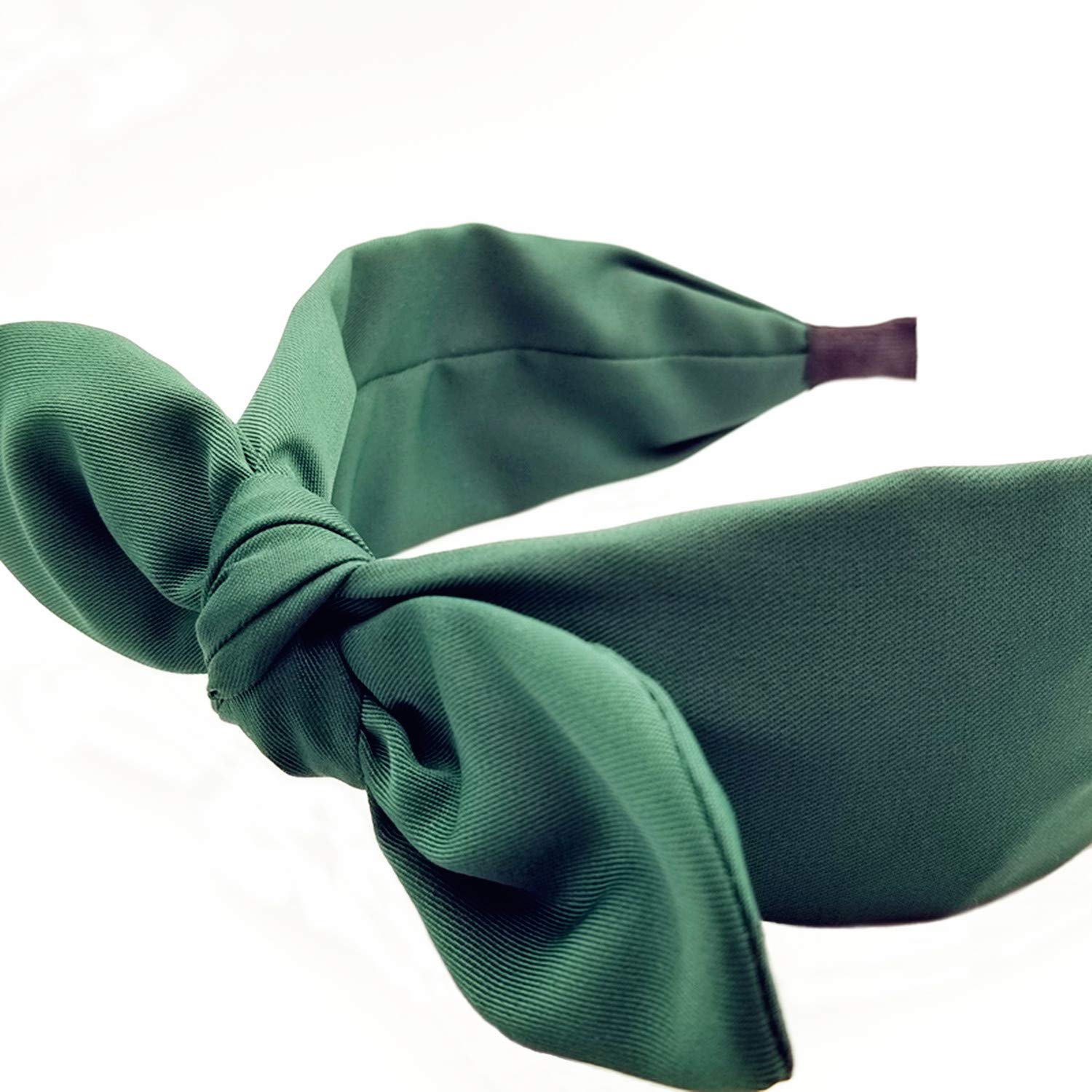 1Pcs Knotted Headbands for Women - Turban Headband Wide Hair Band with Bowknot (Green) | Yoga, Workout, Fashion Accessory, Daily Wear
