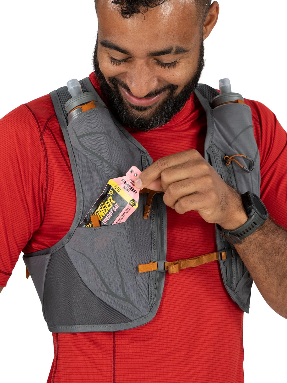 Osprey Duro LT Men's Running Hydration Vest with Hydraulics Soft Flasks - Lightweight Trail Running Pack for Marathon, Hiking & Outdoor Adventures
