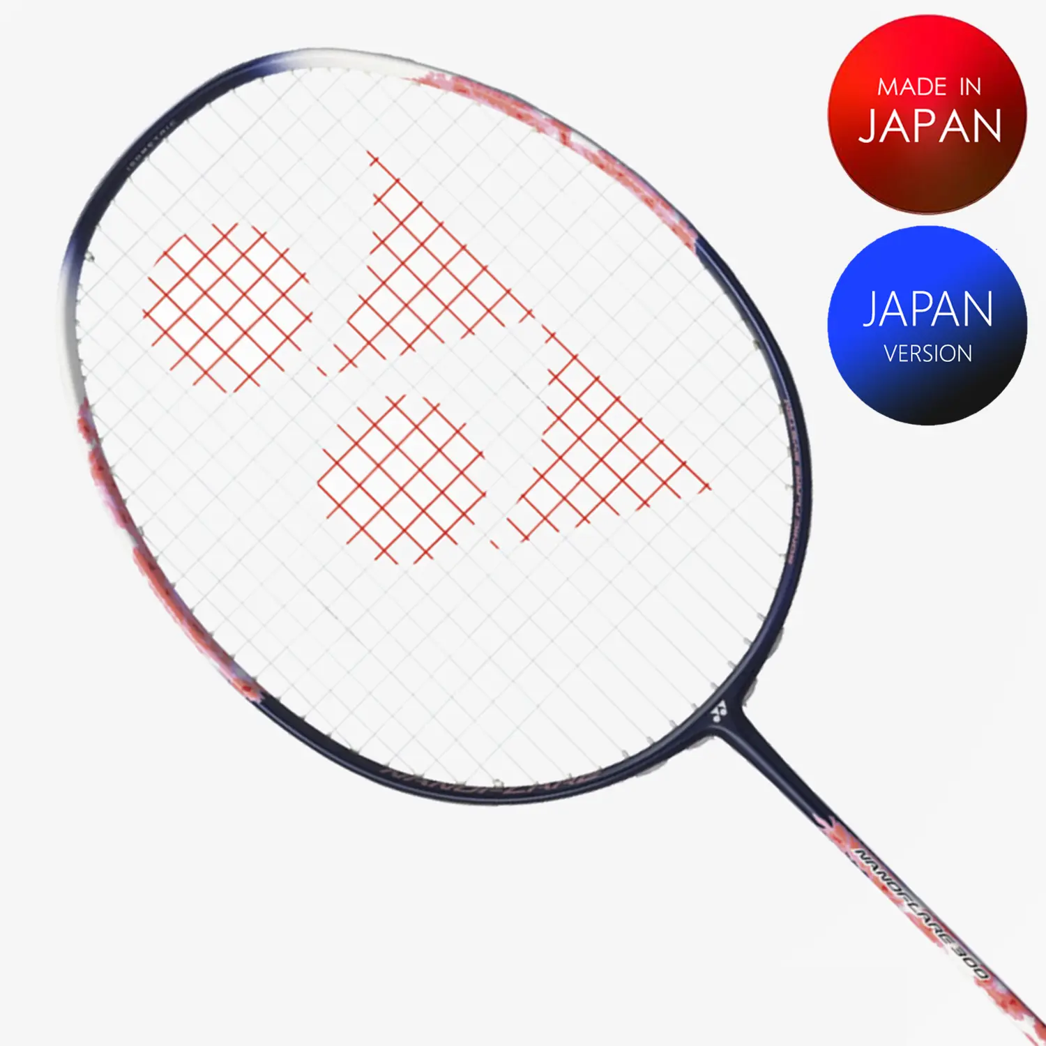 Yonex Nanoflare 300 Badminton Racket - Navy/Pink Color - Lightweight & Durable for Professional & Recreational Play - Perfect for Tournaments & Training Sessions