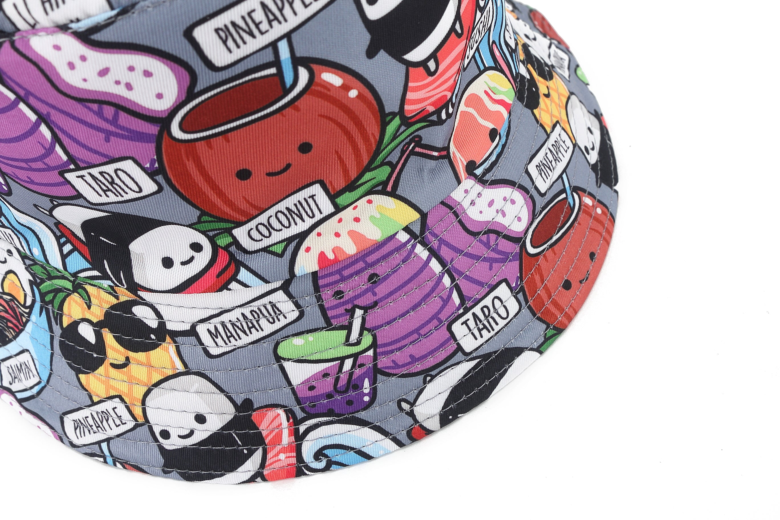 Kids Bucket Hat - Soft & Lightweight Sun Protection for Boys & Girls - Craving Hawaii Grey - Perfect for Beach, Pool & Outdoor Adventures