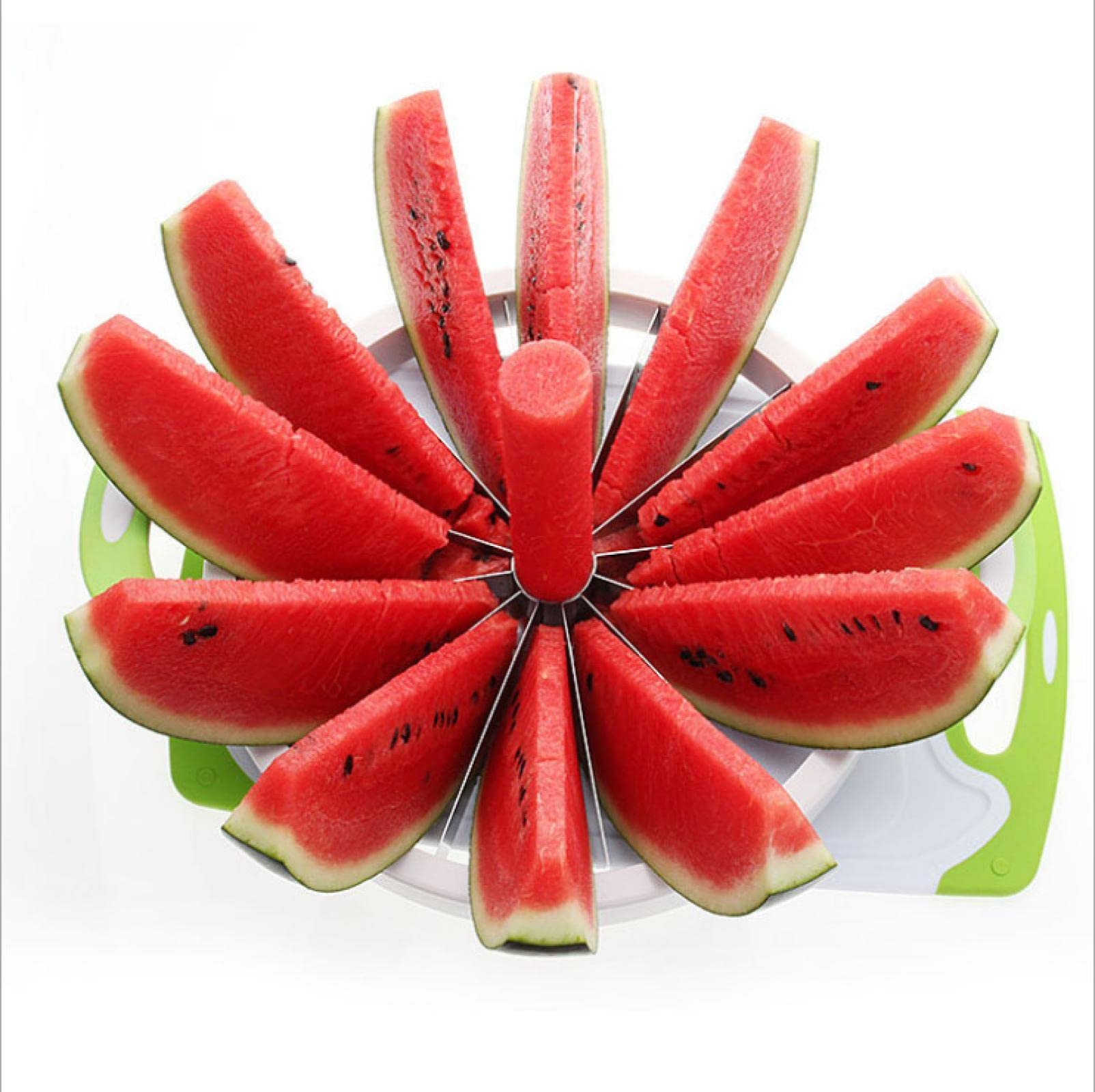 Premium Stainless Steel Fruit & Vegetable Corer Slicer - Effortlessly Cut Watermelon, Apple, Potato & More | Perfect for Kitchen Prep, Fruit Platters & Healthy Snacking