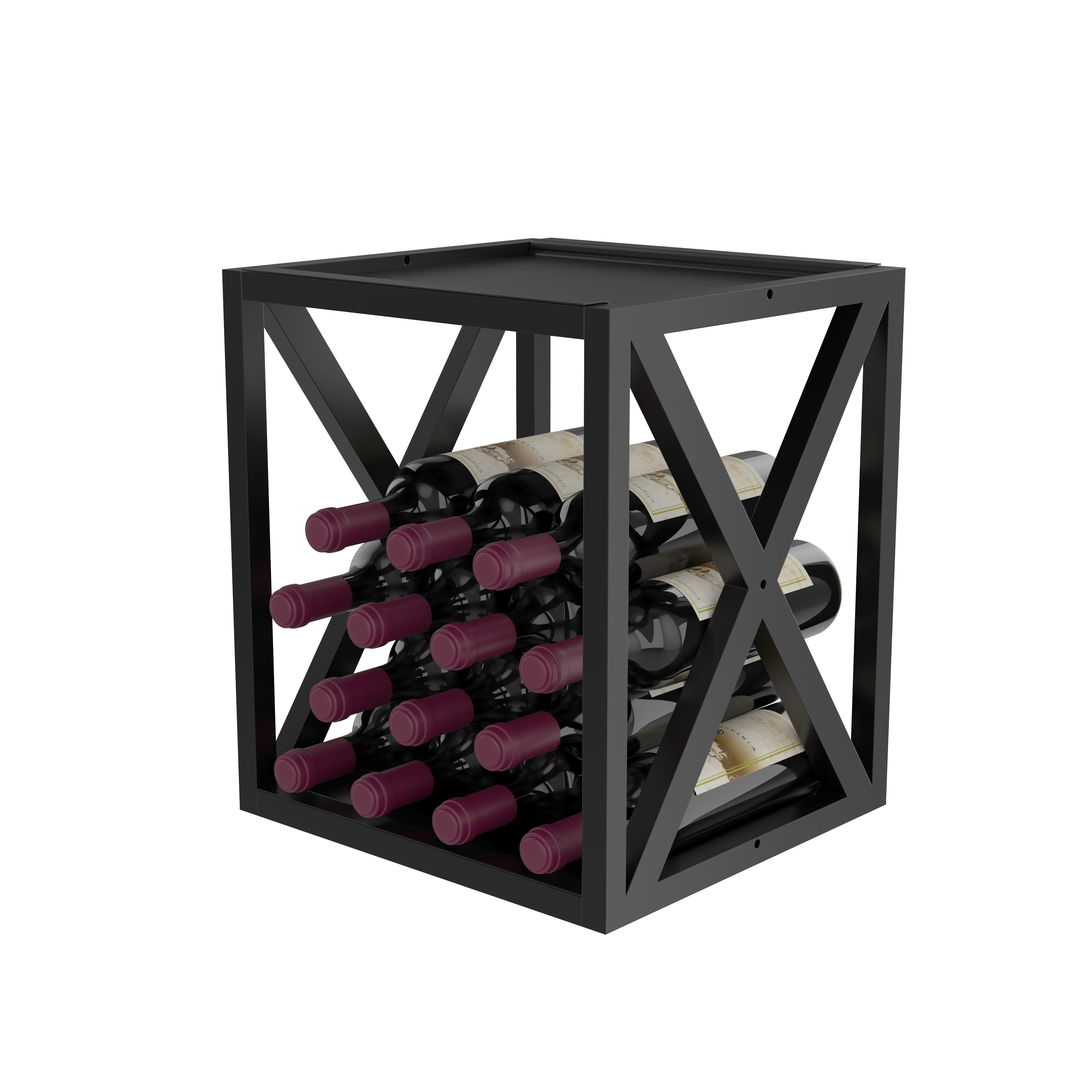 Premium Evolution Low Profile Wine Box - Elegant Wooden Wine Storage for Home, Office & Gifting | Perfect for Wine Collectors & Entertaining Guests