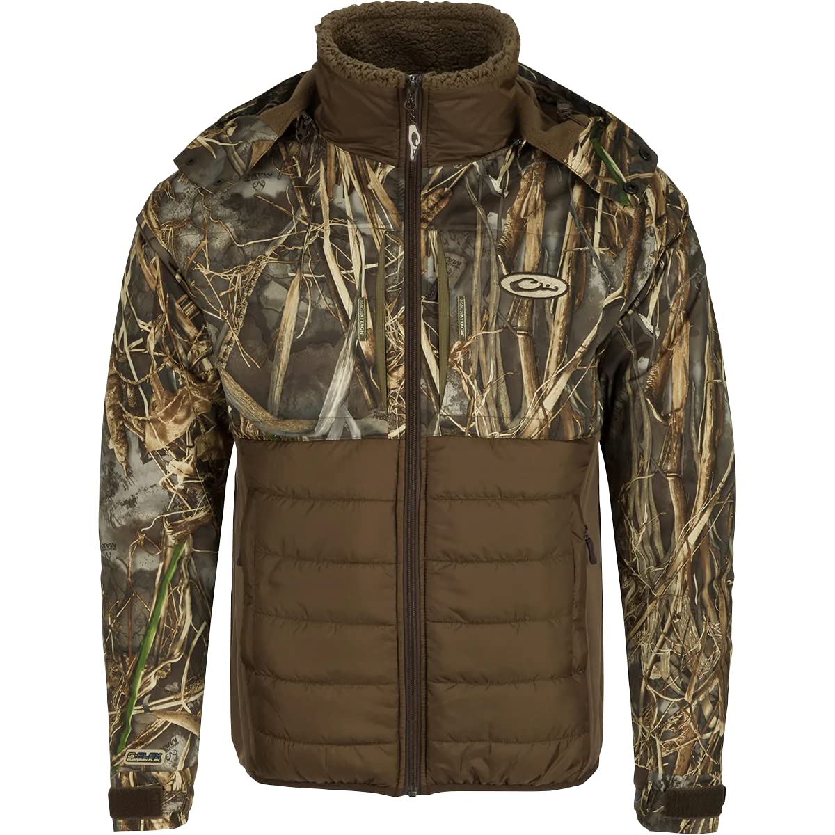 Drake Waterfowl LST Guardian Flex Double Down Eqwader - Waterproof & Breathable Insulated Hunting Jacket for Men | Warm Winter Waterfowl Hunting Gear for Duck & Goose Hunting in Wet Conditions