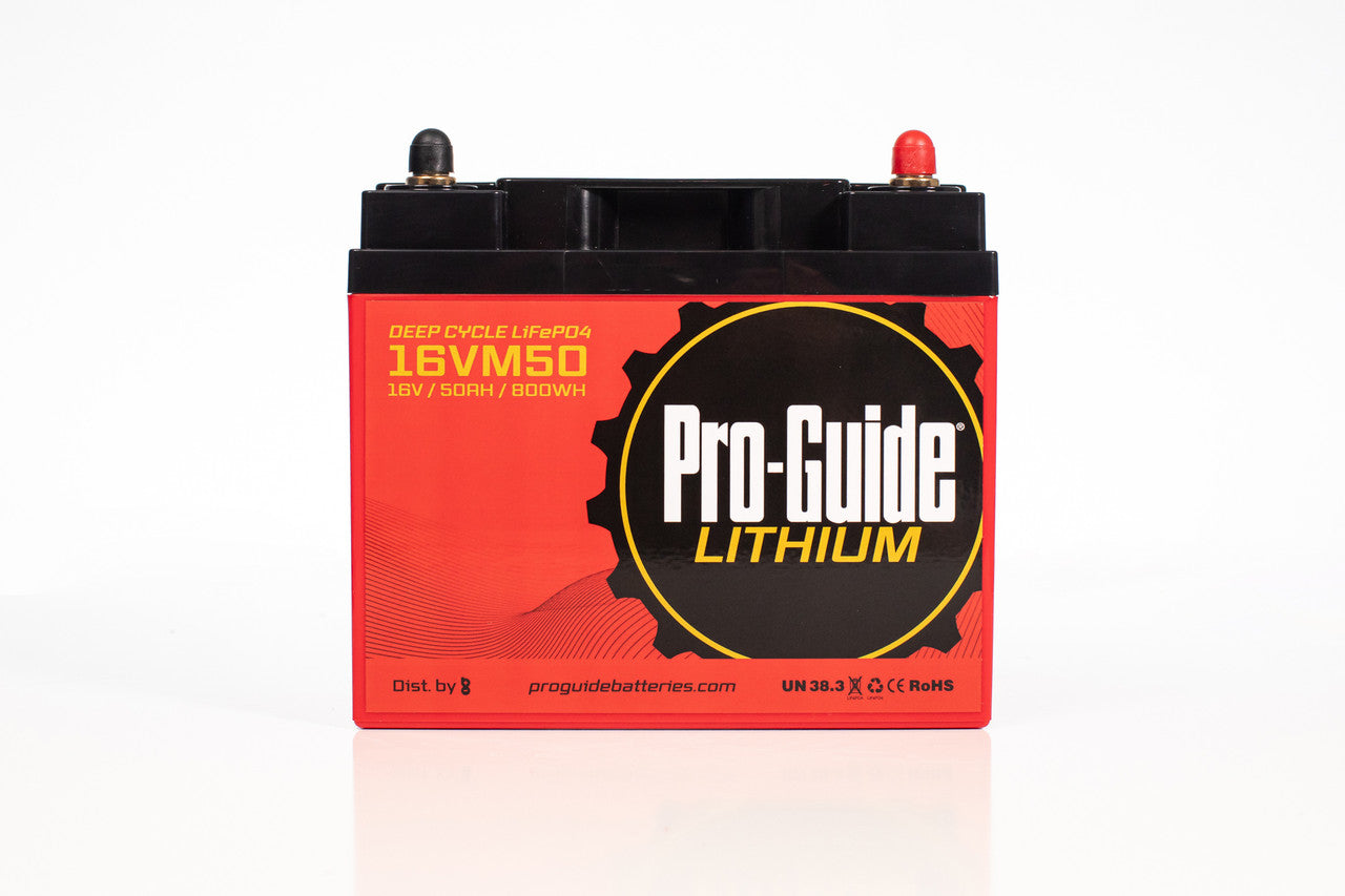 Pro Guide 50Ah 16V Lithium Battery - High Performance Rechargeable Power Source for Solar Systems, RVs, Marine & Off-Grid Applications