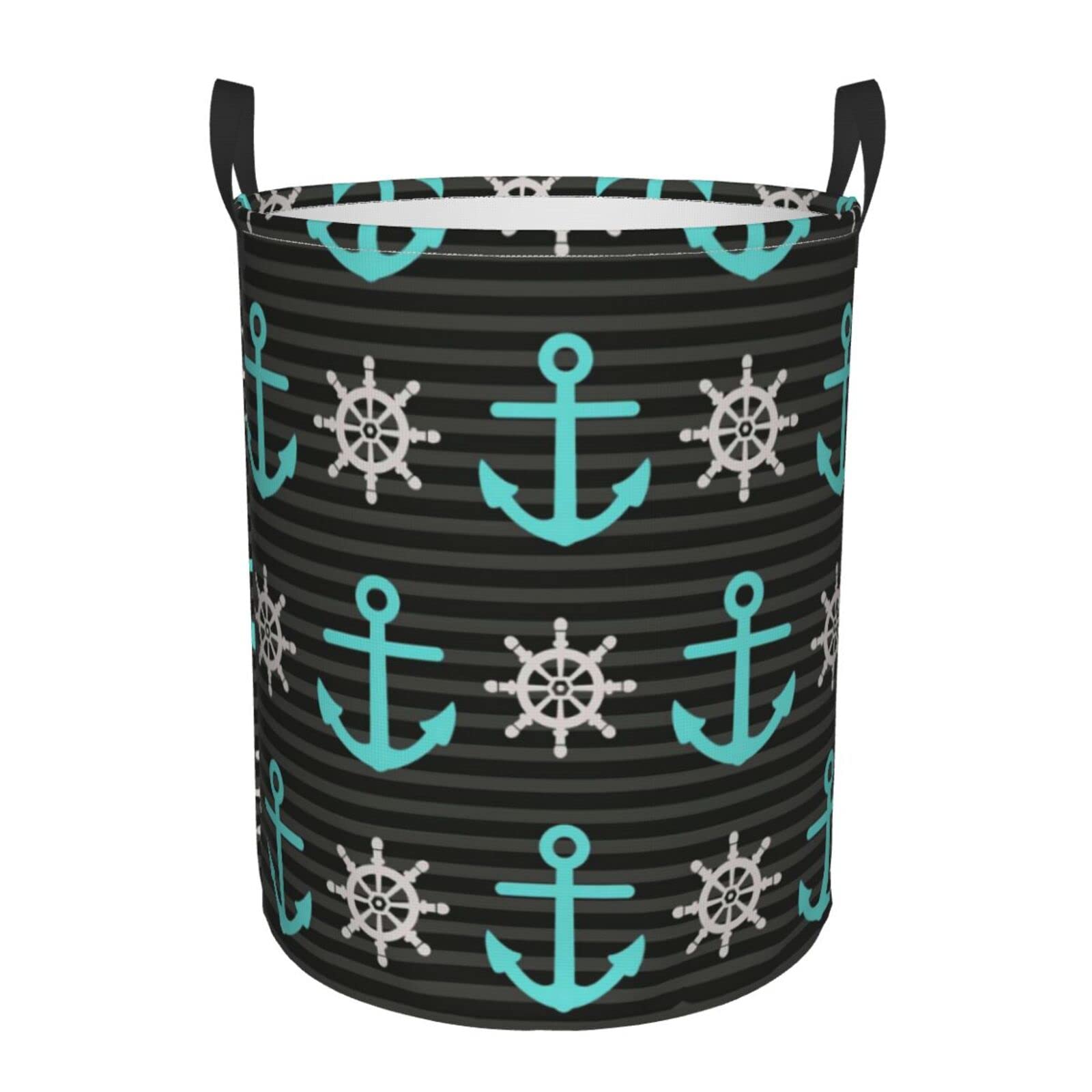 YINSING Collapsible Laundry Basket with Handle - Waterproof Fabric Hamper for Clothes, Toys & Bathroom Storage - Foldable Organizer Bin for Home, Dorm & Travel (Small) - Perfect for Laundry Room, Bedroom & Small Spaces