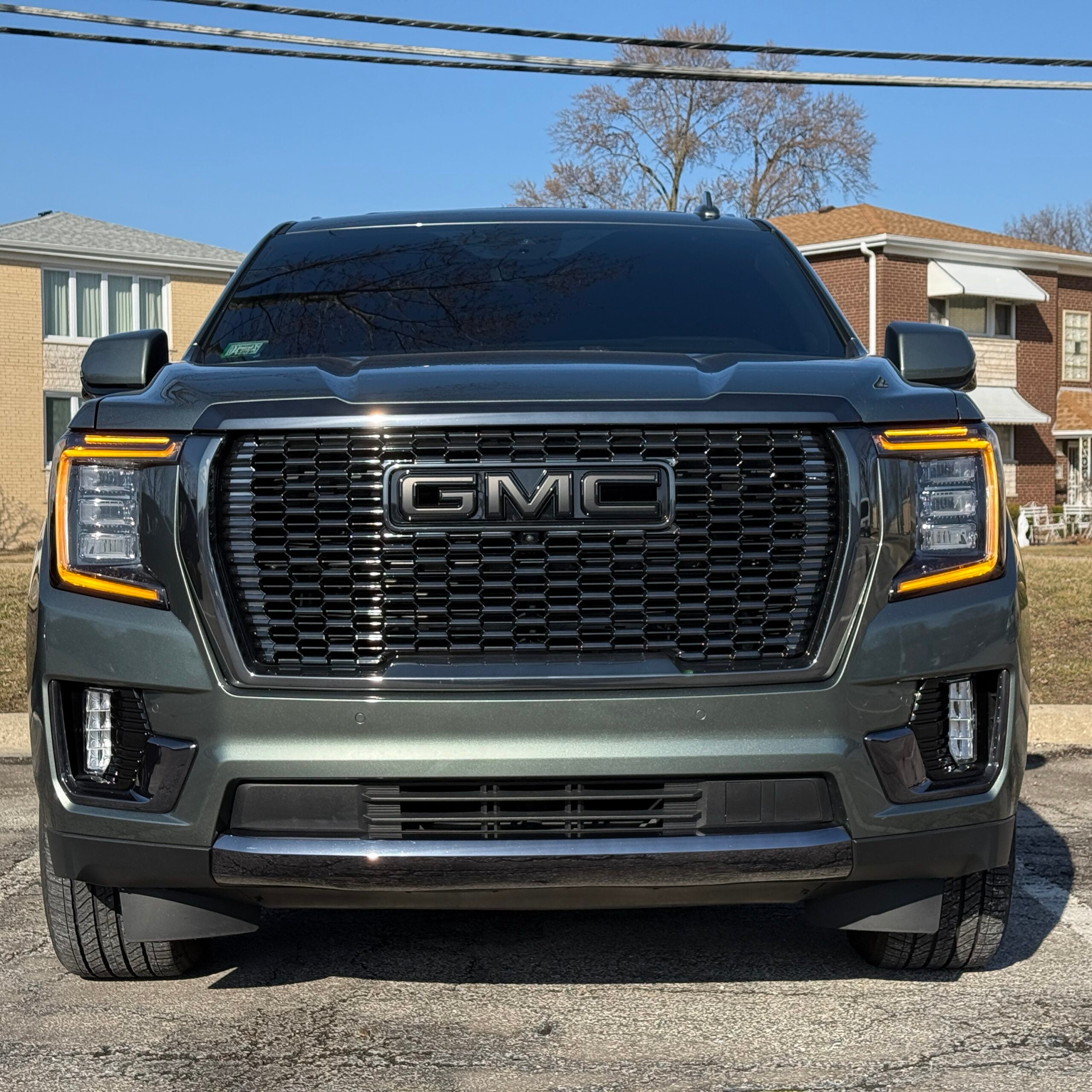 2024 GMC Yukon Amber Switchback DRL Kit - LED Daytime Running Lights with Turn Signal Function - Upgrade for 2021-2024 Models - Perfect for Off-Roading & Night Driving