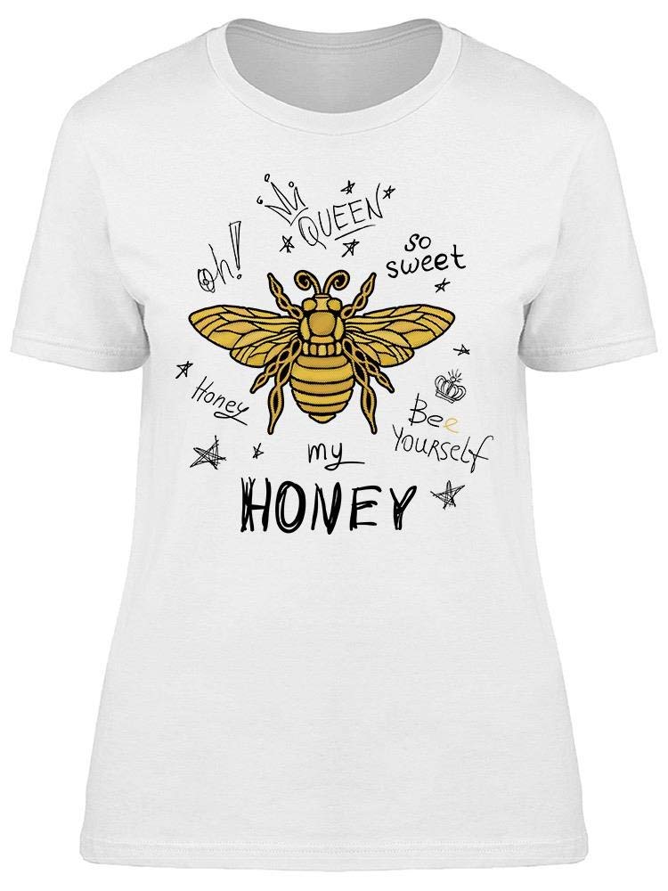 Queen So Sweet Bumblebee Graphic T-Shirt for Women - Casual & Trendy Tee for Everyday Wear, Street Style & Summer Outfits