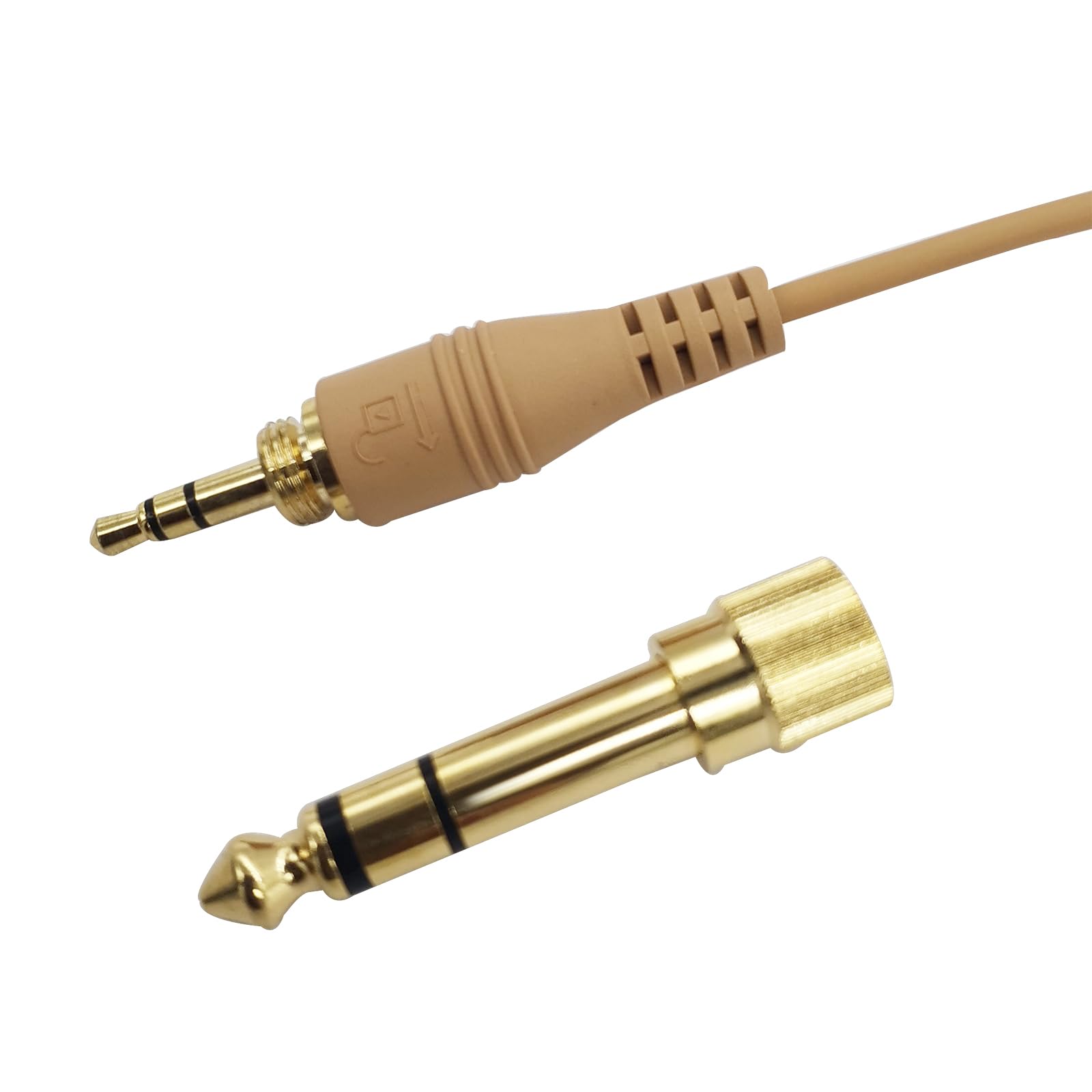 Skin Tone IFB Earpiece - Single Ear Universal Broadcast Headset with 3.5mm Jack | In-Ear Wired Monitor Headphones for TV Anchors, Podcasters & Reporters | Compatible with iPhone & Android Phones | Ideal for Live Broadcasting, News Reporting & Studio Monitoring