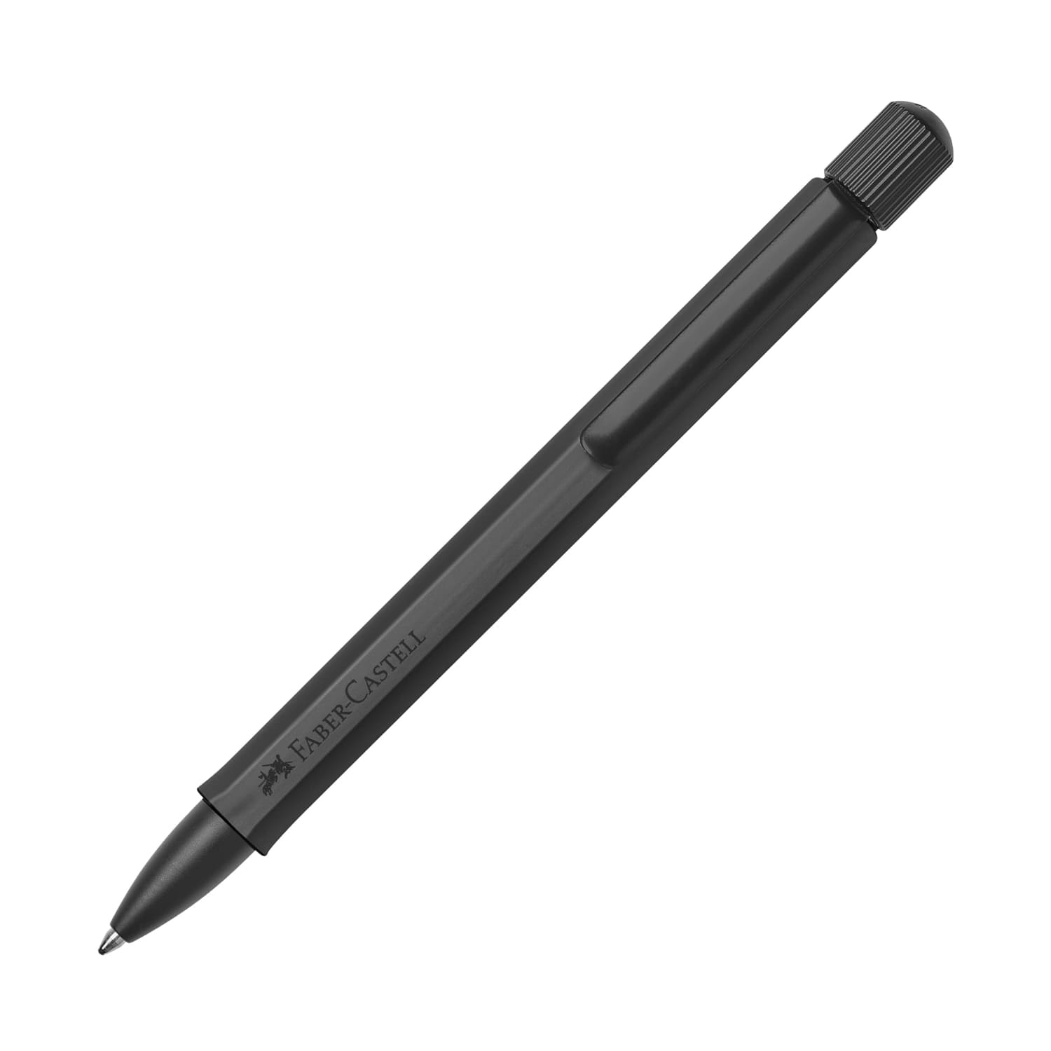 Faber-Castell Hexo Matte Black Ballpoint Pen - Premium Writing Instrument for Office, School & Everyday Use