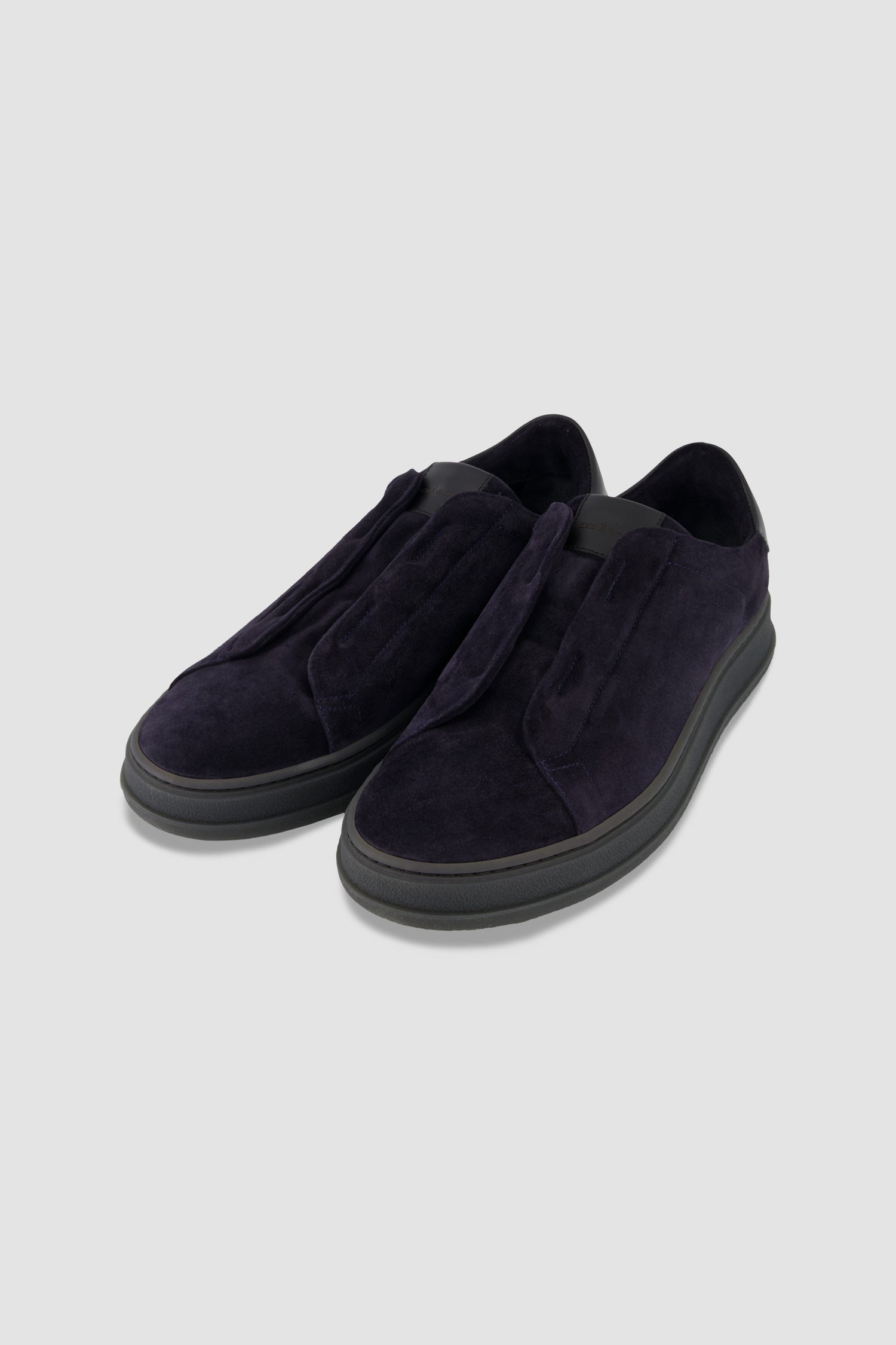 Premium Kiton Blue & Black Suede Sneakers for Men - Luxury Italian Designer Casual Shoes for Business, Travel & Everyday Wear