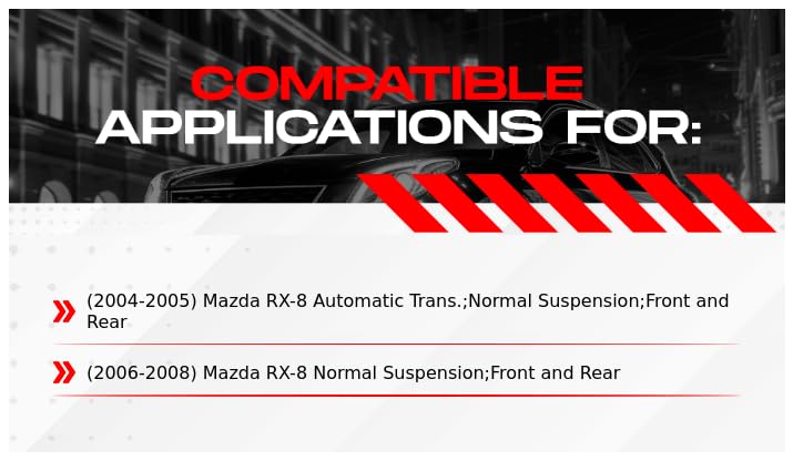 R1 Concepts Complete Front & Rear Brake Kit with Ceramic Pads & Rotors for 2004-2008 Mazda RX-8 | High-Performance Braking System for Street & Track Use