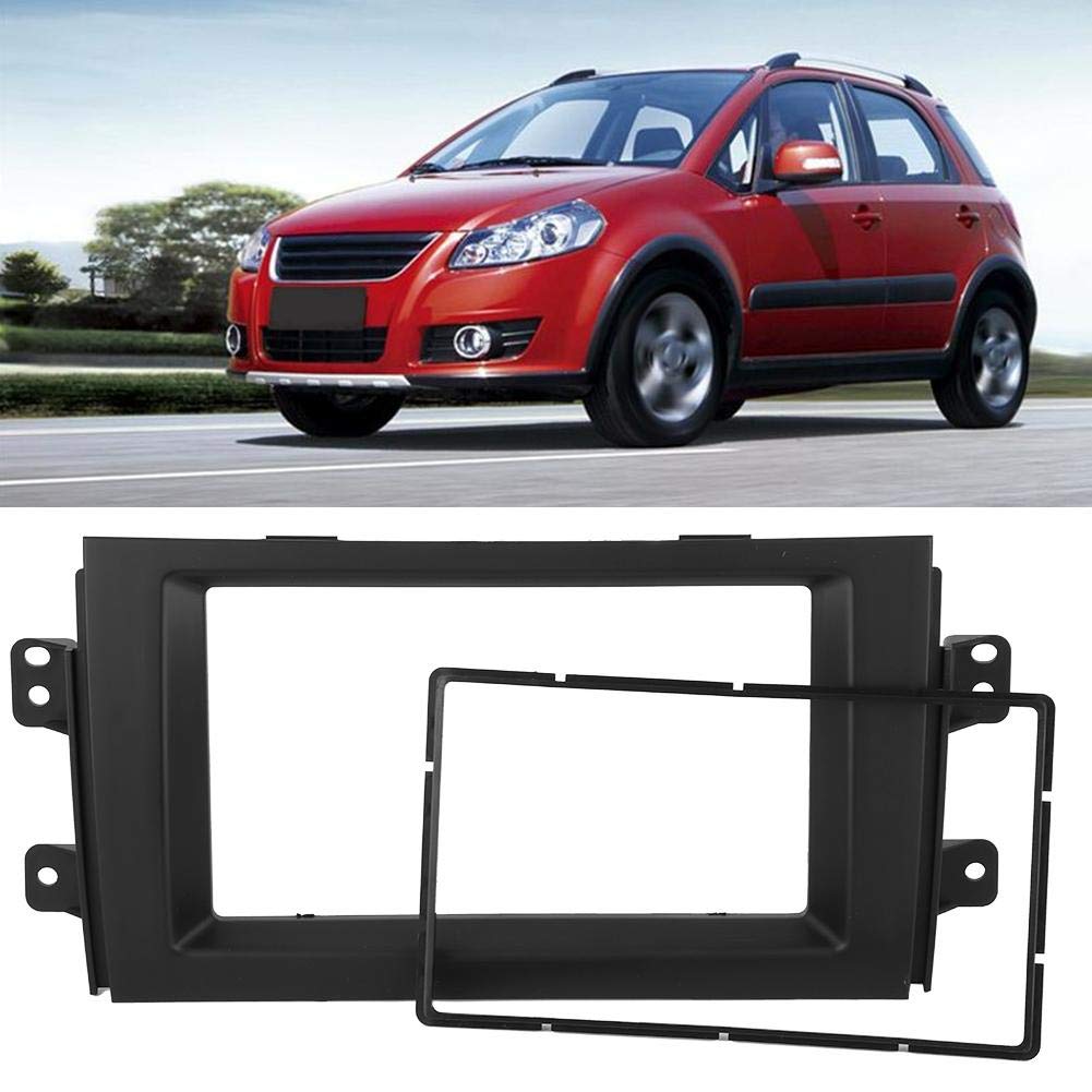 Universal Car Stereo Dash Kit - Radio Mounting Frame & Trim Panel for Suzuki SX4 | Car DVD Installation & Dashboard Modification Accessories | Perfect for Aftermarket Stereo Upgrade & Vehicle Interior Customization