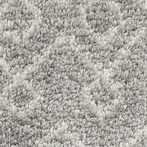 Premium Wyatt & Ash Parma Tribal Stripes Plush Shag Rug - 5x7 Feet Soft Machine Washable Area Carpet for Living Room, Bedroom & Nursery - Ivory & Grey Modern Floor Decor - High Absorbency & Durable