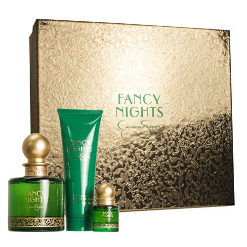 Jessica Simpson Fancy Nights 3-Piece Eau de Parfum Gift Set for Women - Floral Fruity Fragrance Spray with Notes of Blackberry, Jasmine & Vanilla - Perfect for Date Nights, Special Occasions & Everyday Elegance