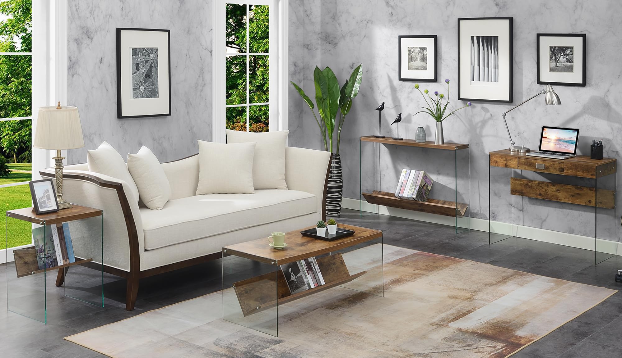 Modern Storage Shelf & Coffee Table - 40