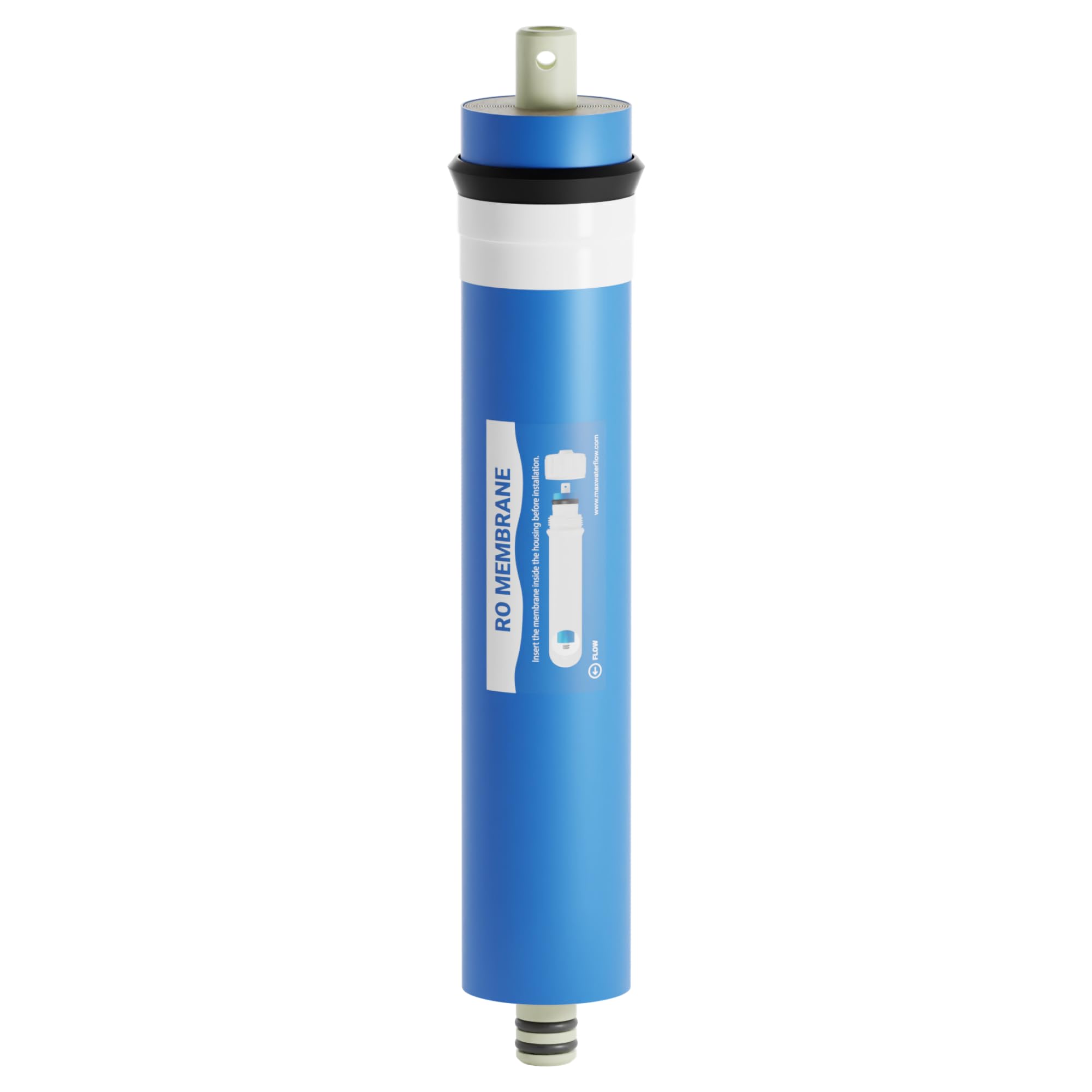 50 GPD Reverse Osmosis Water Filter Replacement Membrane - Universal RO Drinking Water System for Under Sink - Perfect for Home, Office & RV Water Purification (1 Pack)