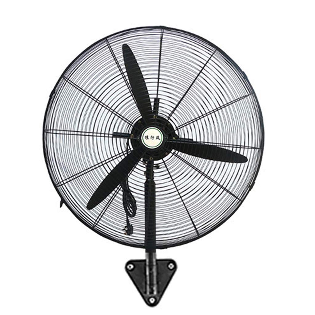 Wall Mounted Floor Fan - Ultra Quiet & Low Noise, 3 Speed Adjustable Industrial Commercial Fan for Home, Office & Store Use | Space Saving Black Fan for Bedroom, Warehouse & Retail Spaces