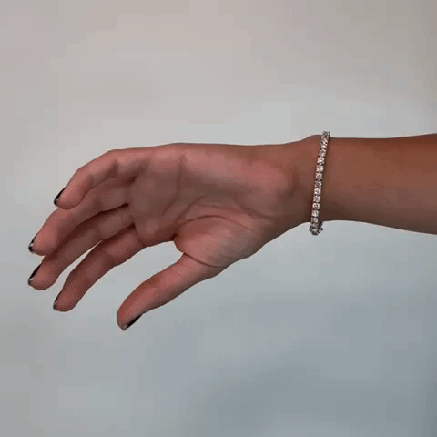 Luxury 14K Gold Diamond Tennis Bracelet - 8.50ct Sparkling Round Cut Stones with Secure 4-Prong Setting (3.8mm Width) | Perfect for Weddings, Anniversaries & Special Occasions