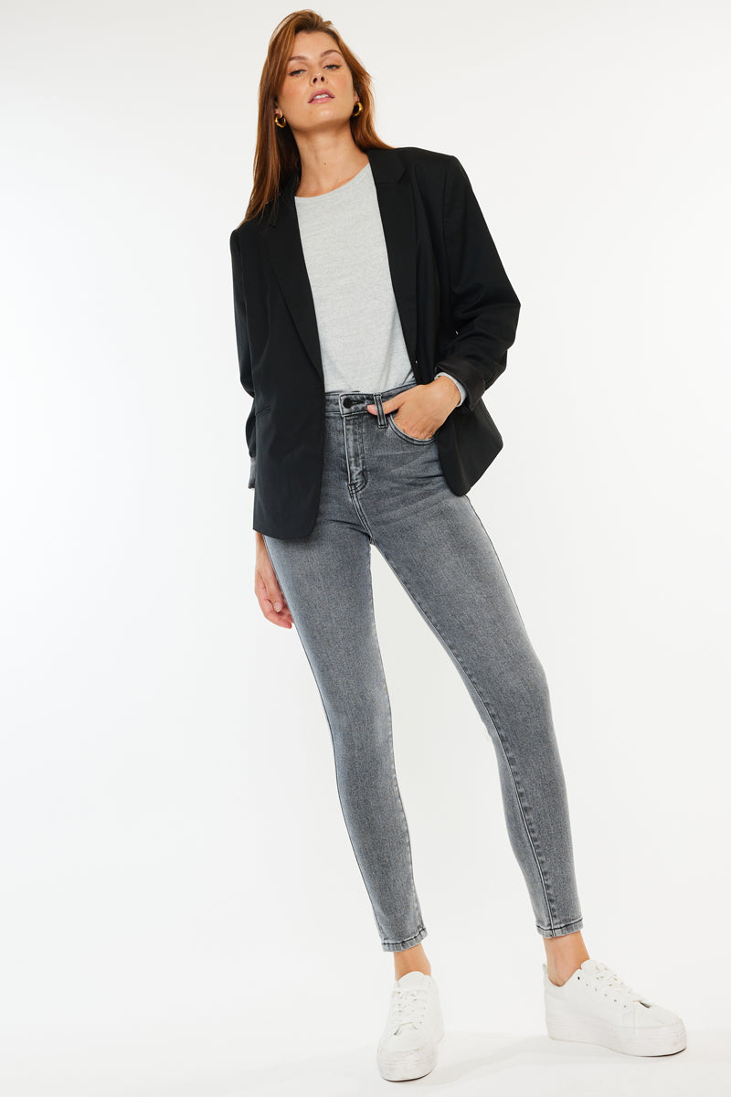 Nicole High Rise Super Skinny Jeans for Women - Stretch Denim Pants, Slim Fit Tummy Control - Perfect for Casual Wear, Night Out & Everyday Fashion