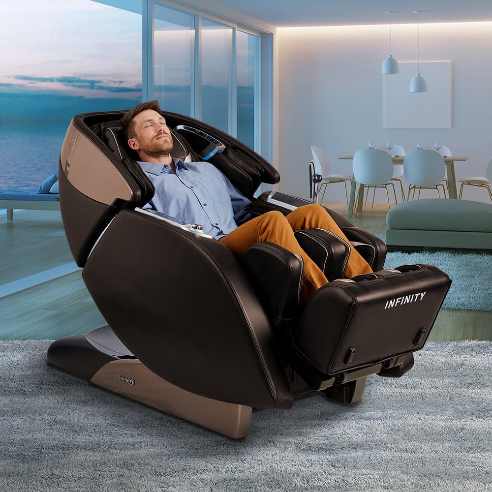 Premium Infinity Luminary Syner D Massage Chair with Zero Gravity Recline - Full Body Shiatsu Massage for Home & Office Relaxation - Perfect for Stress Relief, Muscle Recovery & Post-Workout Therapy