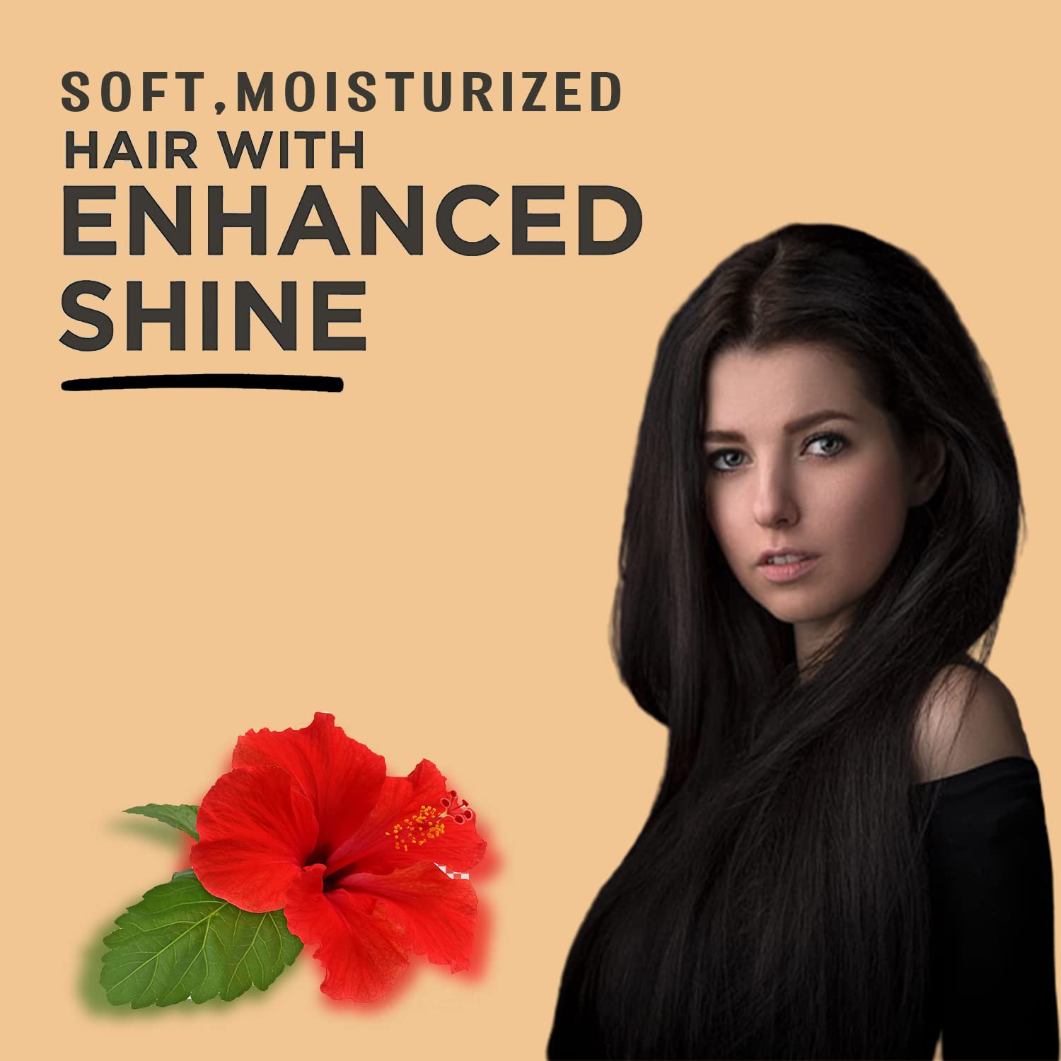 Seyal Hibiscus Hair Oil for Hair Growth & Fall Control - 250ml with Hibiscus Flowers, Castor Oil & Black Seed Oil | Promotes Stronger, Thicker Hair | Perfect for Daily Hair Care & Scalp Massage