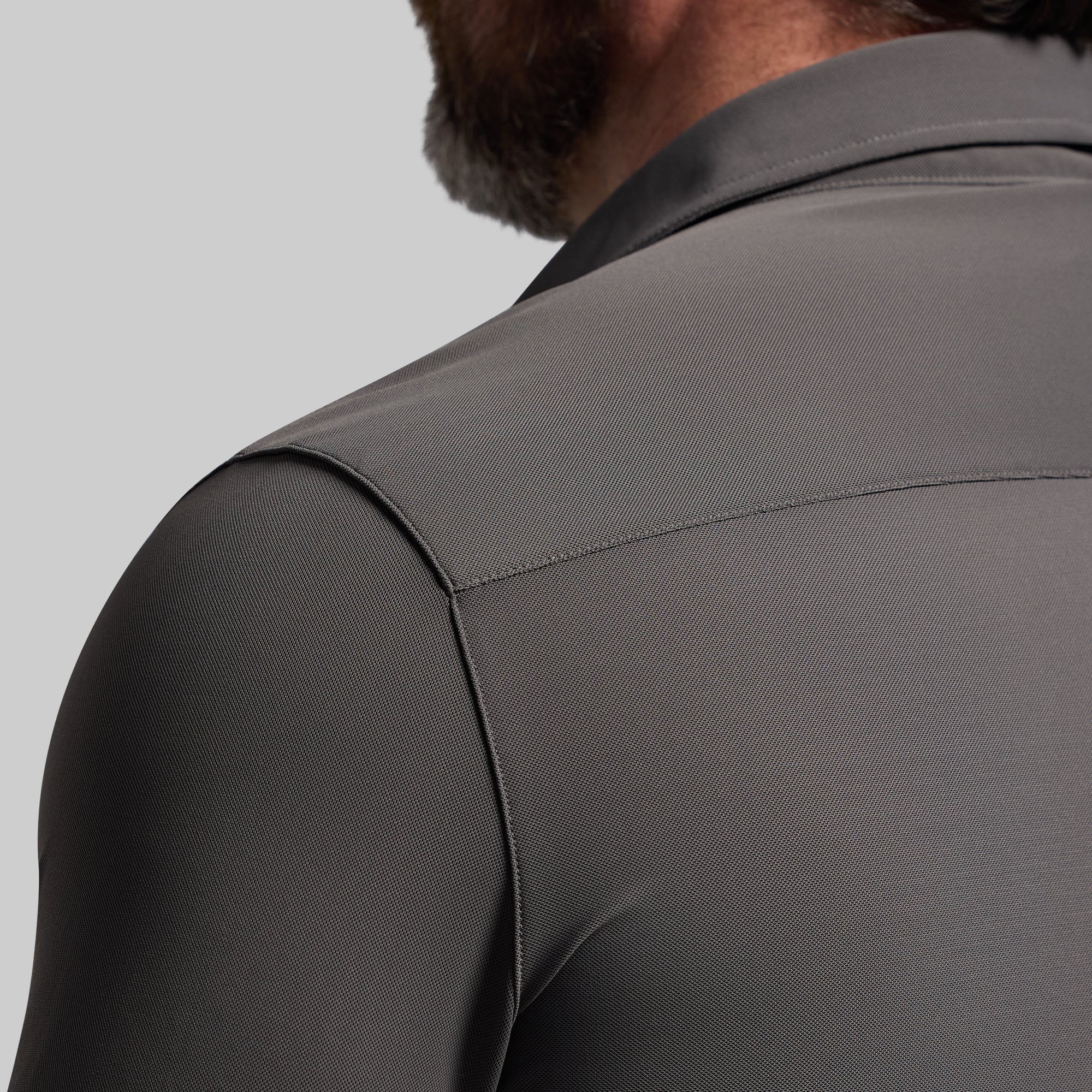 Premium Network Long Sleeve Shirt in Gunmetal - Stylish & Comfortable for Work, Travel & Casual Outings