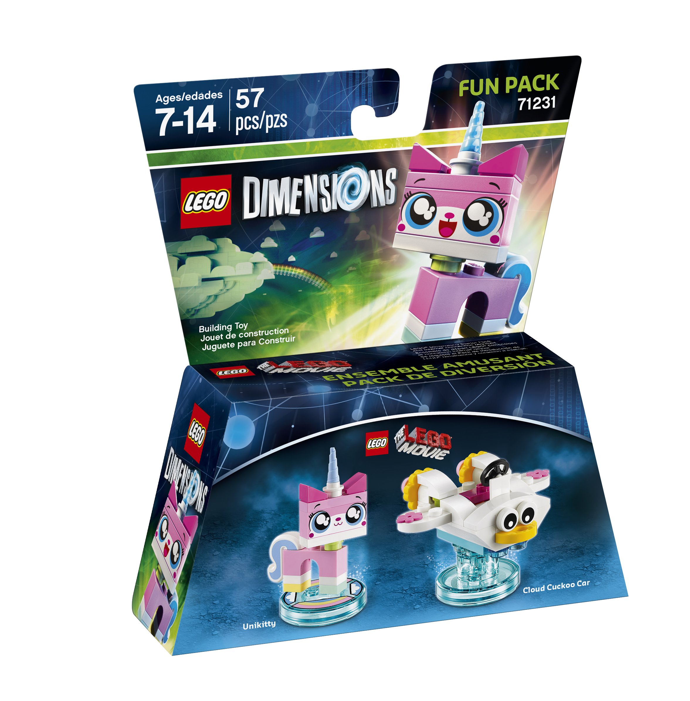LEGO Dimensions Unikitty Fun Pack - Buildable LEGO Movie Toy for Kids, Collectors & Gamers - Perfect for Playtime, Display & LEGO Dimensions Game Expansion