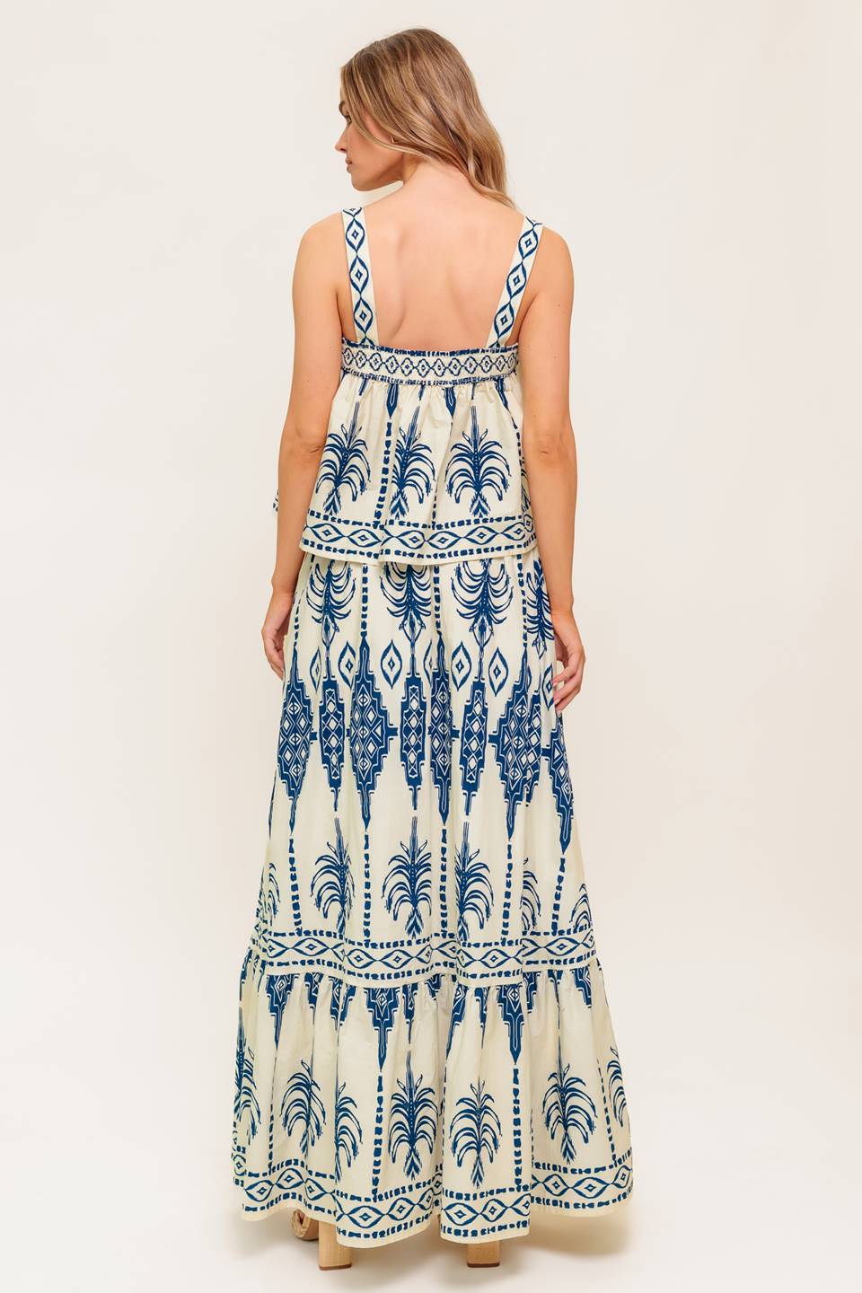 Boho Rhythm Top & Skirt Set in Navy - Stylish Bohemian Outfit for Women | Perfect for Music Festivals, Beach Vacations & Casual Wear