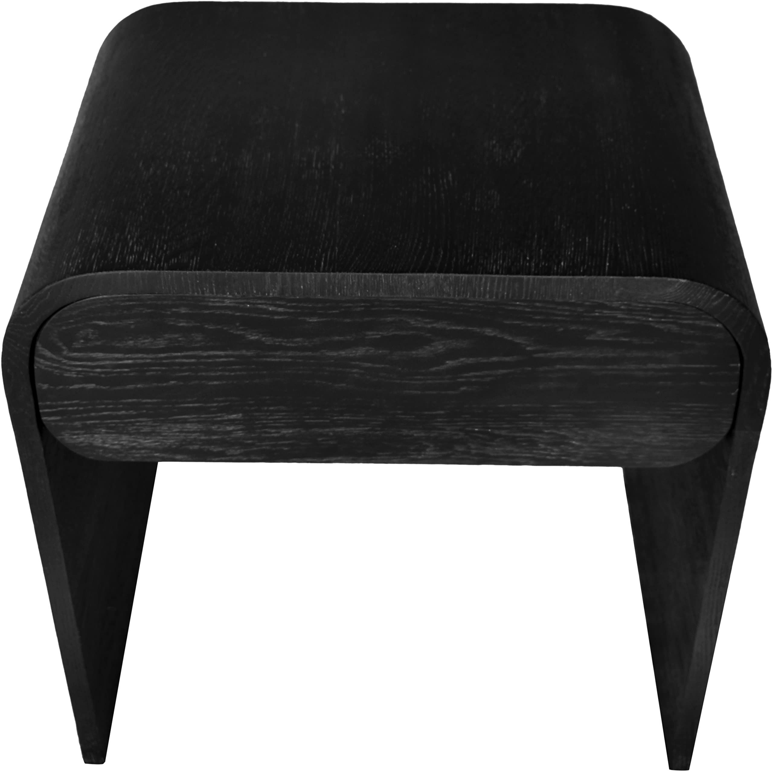 Mid-Century Modern Nightstand - Black Oak Finish, 24