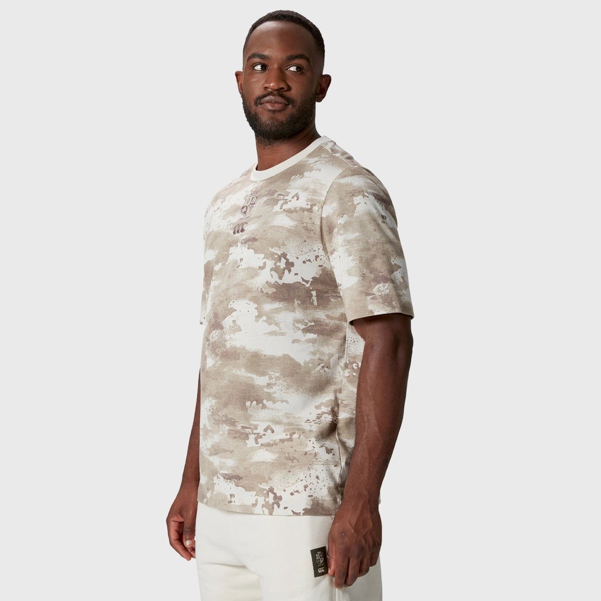 Canterbury British & Irish Lions Camouflage T-Shirt - Men's Rugby Fan Jersey for Game Day & Outdoor Activities
