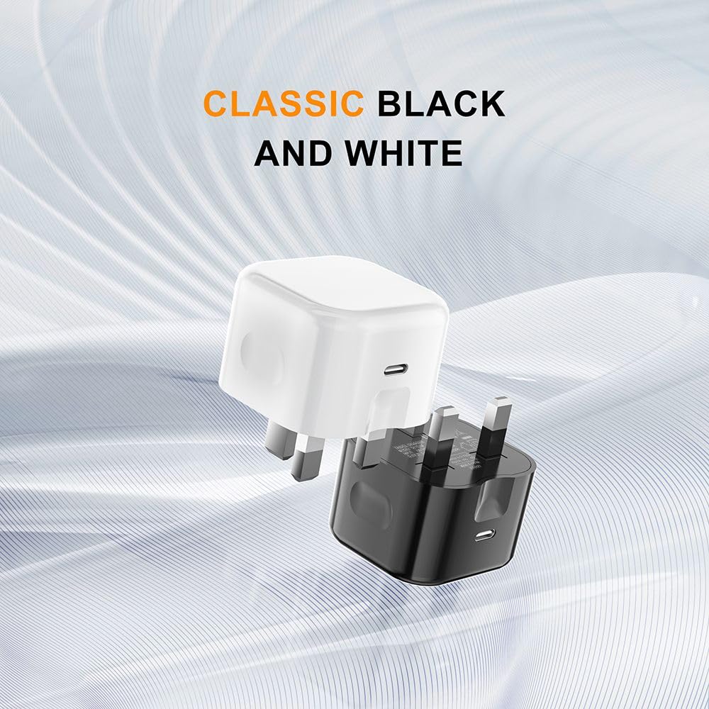 20W USB C Fast Charger Plug PD Adapter for Samsung Galaxy S25/S24/S23/S22/S21 Series - Ultra/Plus/FE Models - Compact White Charger for Home, Office & Travel