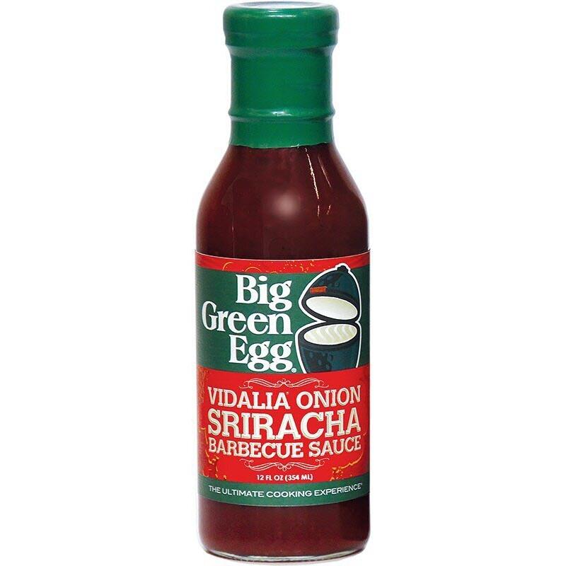 Big Green Egg 12oz Vidalia Onion Sriracha BBQ Sauce - Sweet & Spicy Glaze for Grilling, Roasting & Dipping - Perfect for Chicken, Ribs & Burgers