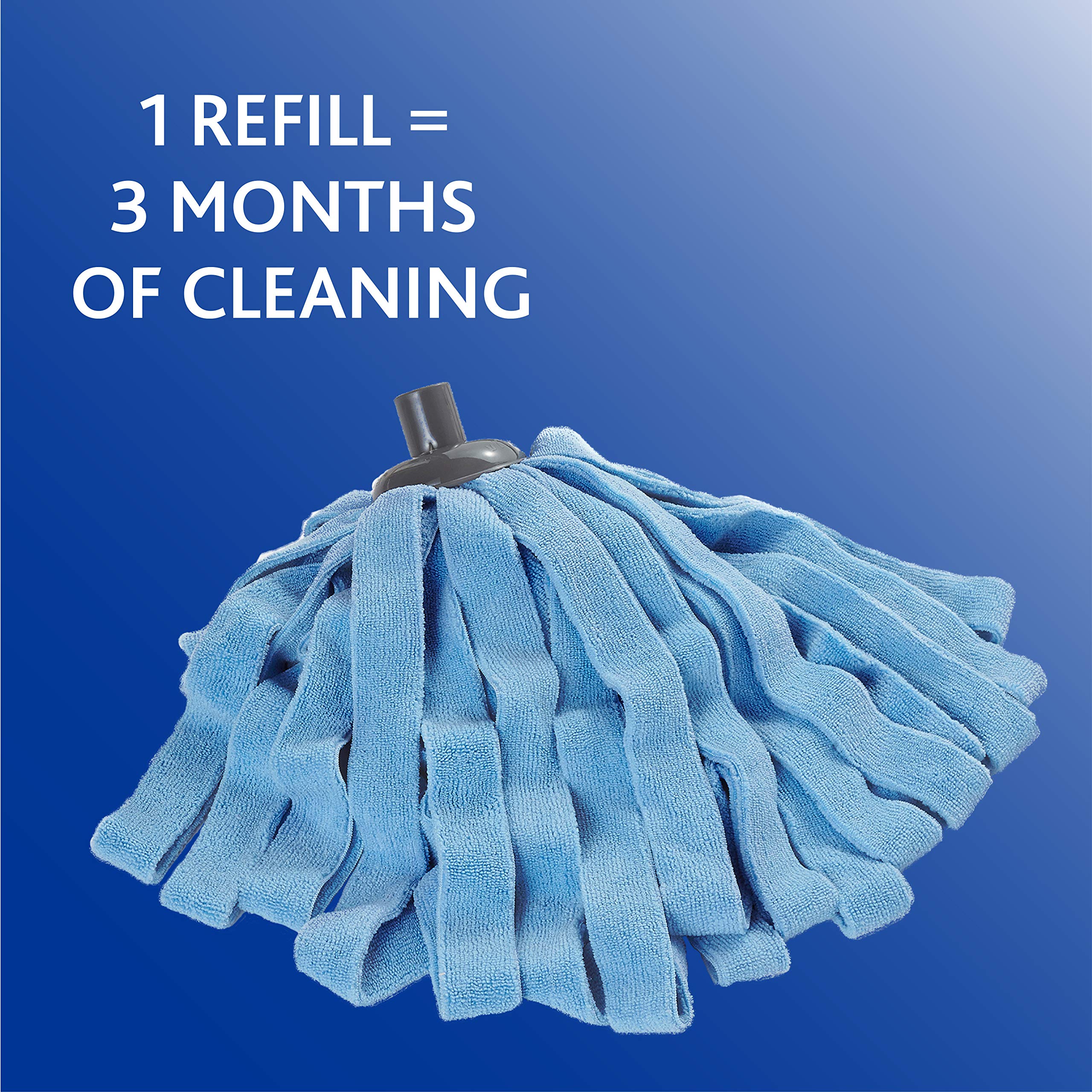 O-Cedar Microfiber Mop Refill Pads - 12 Pack | Super Absorbent & Reusable Cleaning Cloths for Floors, Hardwood & Tile | Perfect for Kitchen, Bathroom & Home Cleaning