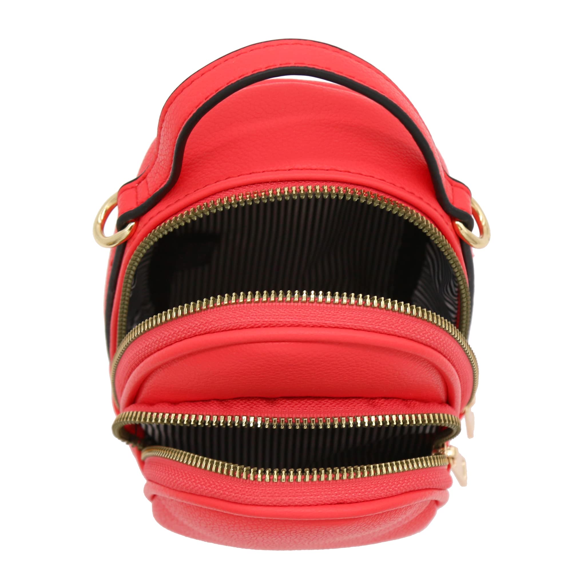 Stylish Two-Compartment Mini Oval PU Leather Crossbody Bag for Women - Perfect for Everyday Use, Travel & Shopping