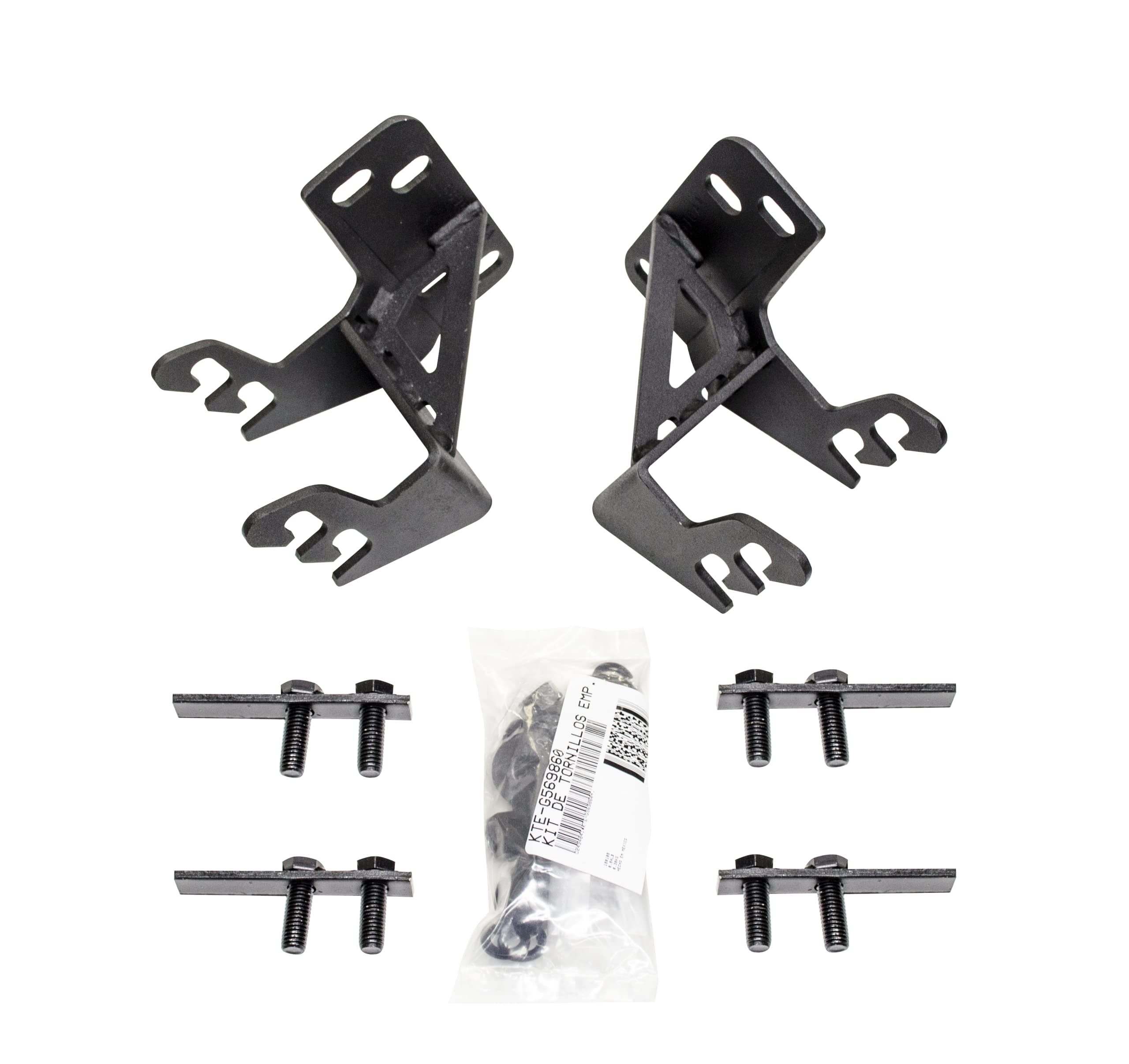 Go Rhino 569860TK Mounting Bracket Kit for RC4 Bull Bar & RC3 Skid Plate - Textured Black Mild Steel | Compatible with 2017-2022 Ford F-250/F-350 Super Duty (Excludes Black Widow) | Off-Road Protection & Vehicle Customization Accessory