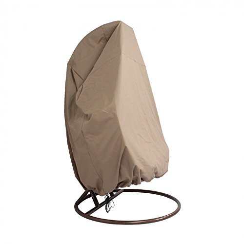 Waterproof 2-Person Hanging Egg Chair Cover - Durable 600D Oxford Fabric with PVC Lining for Outdoor Swing Chairs | Weather-Resistant Protection for Patio, Garden & Backyard Relaxation