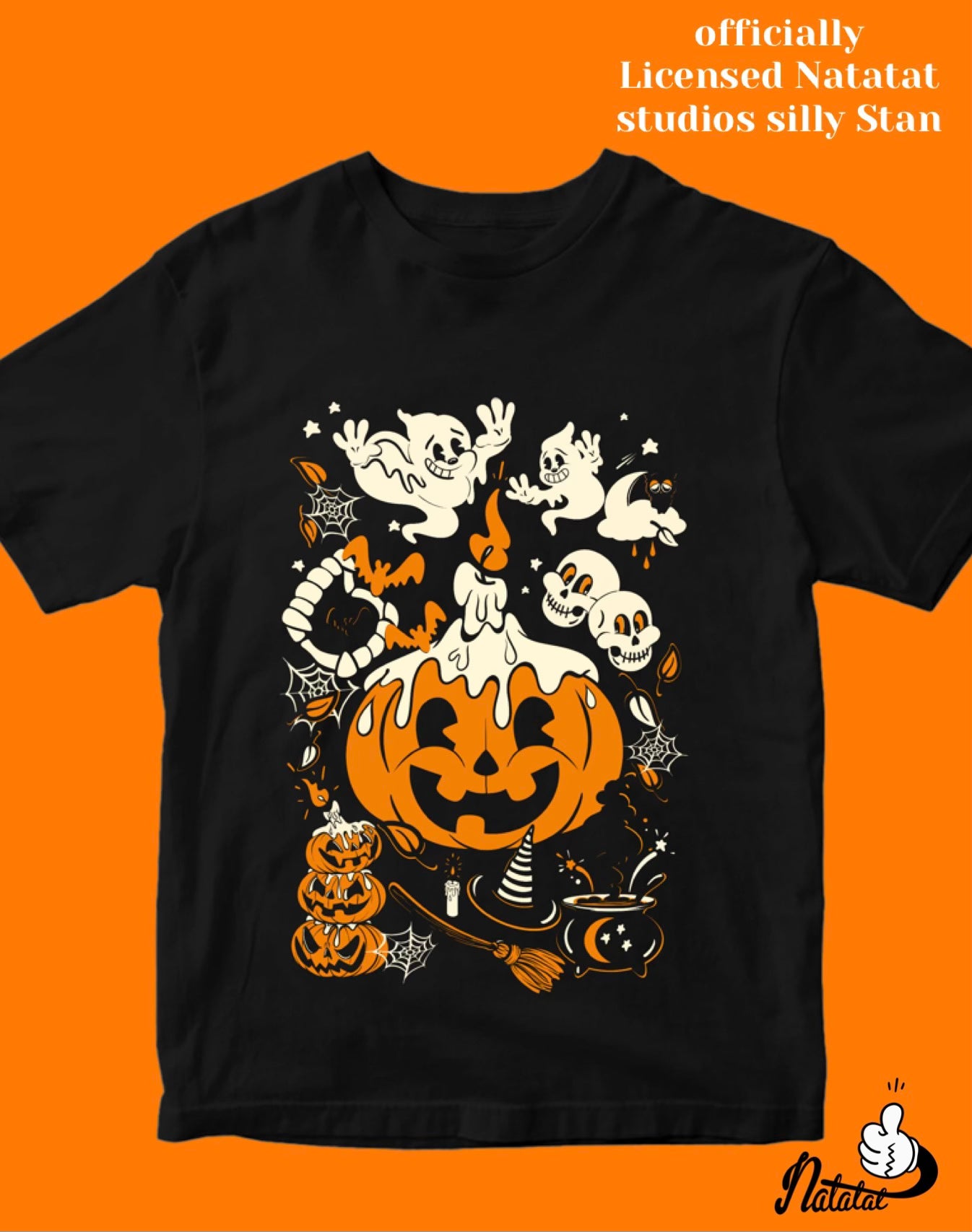 Halloween Icons T-Shirt - Spooky Graphic Tee for Men & Women | Perfect for Halloween Parties, Costume Contests & Fall Festivals