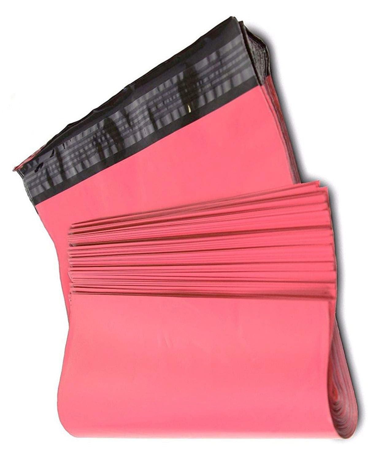 100-Pack 10x13 Inch Hot Pink Poly Mailer Envelopes - Waterproof Shipping Bags for Ecommerce, Clothing, Jewelry & Small Business Packaging