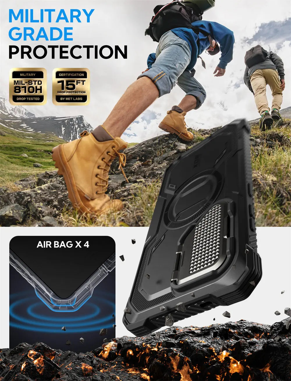 Galaxy S25 Ultra Case - BLASON Armorbox Full Body Protective Cover with Military-Grade Drop Protection | Perfect for Outdoor Adventures, Travel & Daily Use