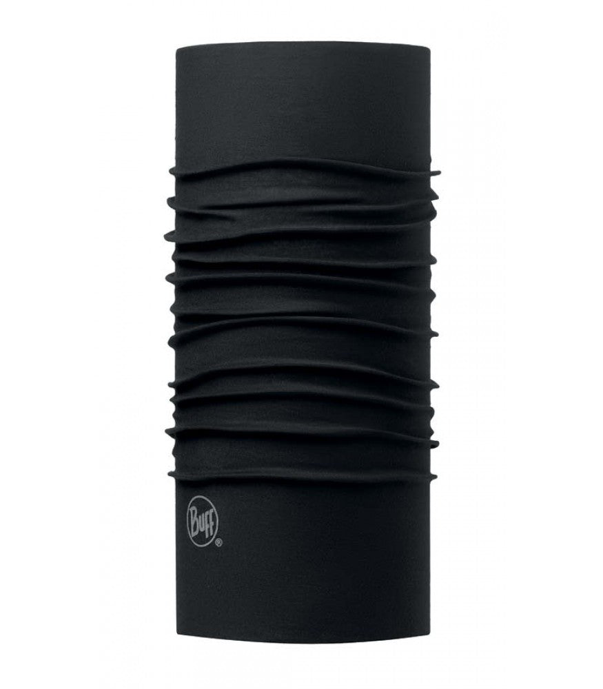 BUFF Original Solid Black Multifunctional Headwear - Perfect for Running, Cycling, Hiking & Outdoor Activities