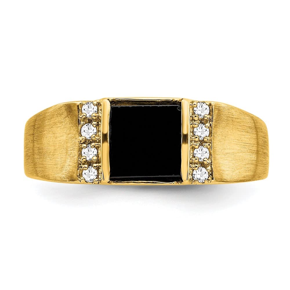 14K Yellow Gold Lab Grown Diamond Engagement & Wedding Ring Set for Women - Sparkling Bridal Jewelry for Proposals, Anniversaries & Special Occasions