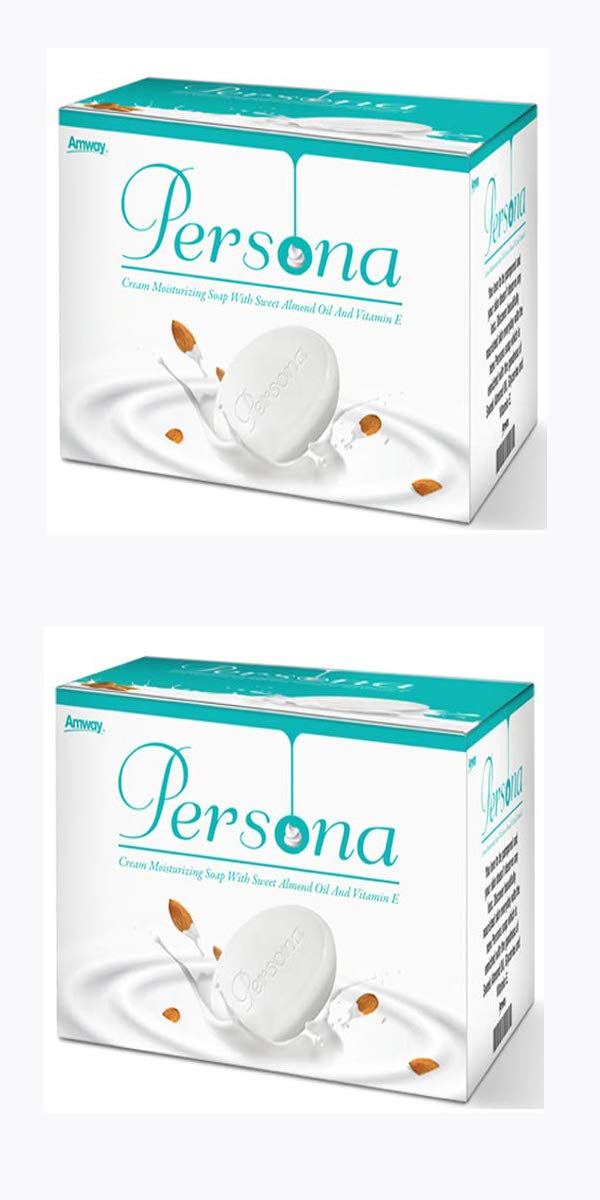 Amway Cyber Breath Persona Creme Moisturizing Soap - 2 Pack | Gentle Cleansing & Hydrating Face & Body Bar for Dry Skin | Perfect for Daily Skincare Routine & Travel