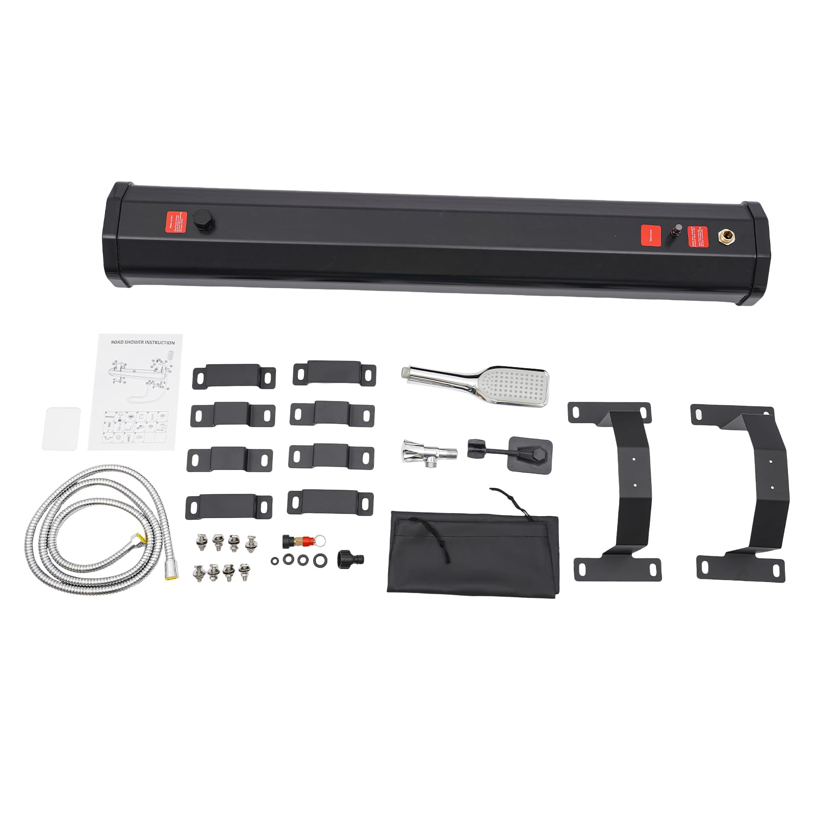 18L Portable Camping Shower with 5.58ft Hose - Roof Rack Mount Road Shower for Vehicles, Trucks, SUVs, Sedans & RVs | Perfect for Outdoor Adventures, Road Trips & Off-Grid Living
